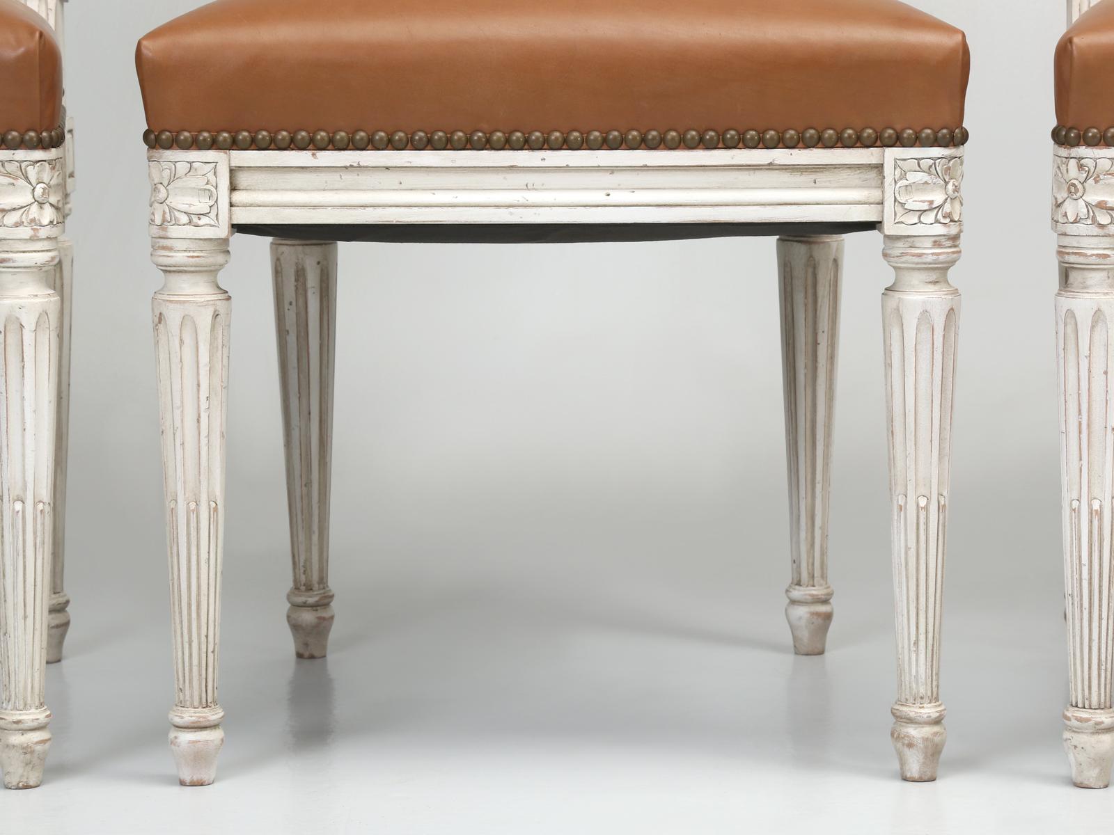 Contemporary French Louis XVI Style Dining Chairs Handmade in France to Our Specifications
