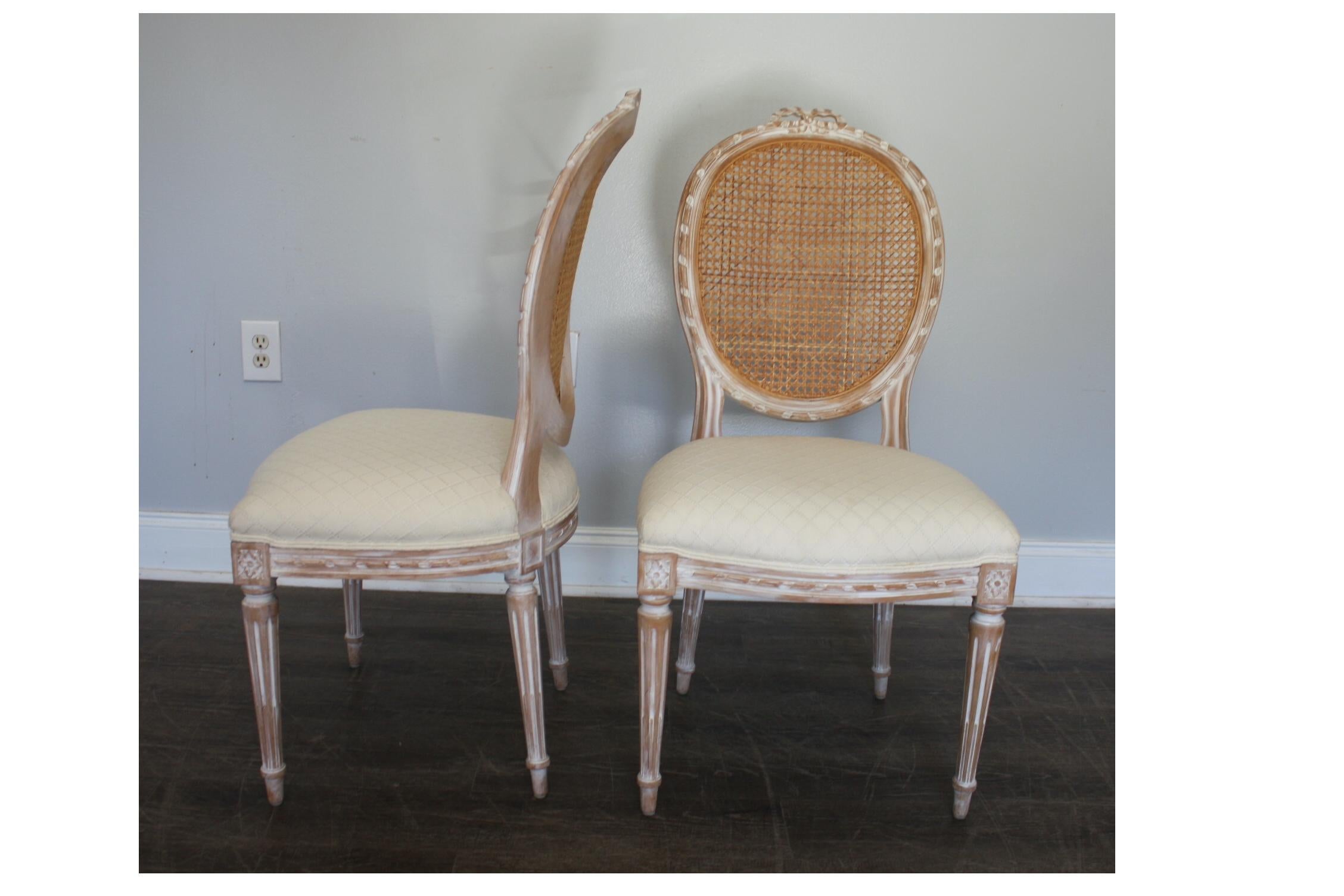 Set of 10 French Louis XVI Style Dining Room Chairs 4