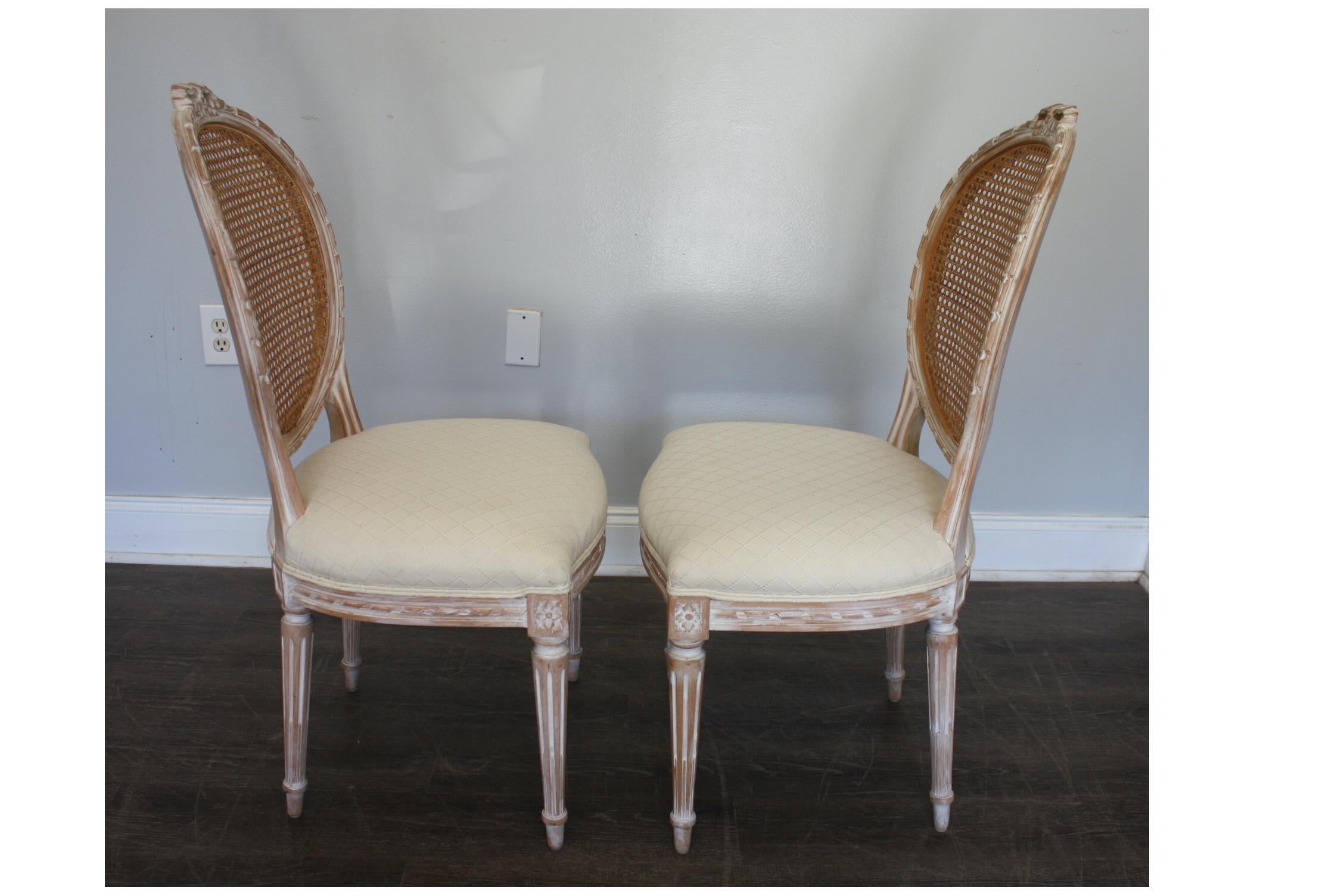 Set of 10 French Louis XVI Style Dining Room Chairs 7