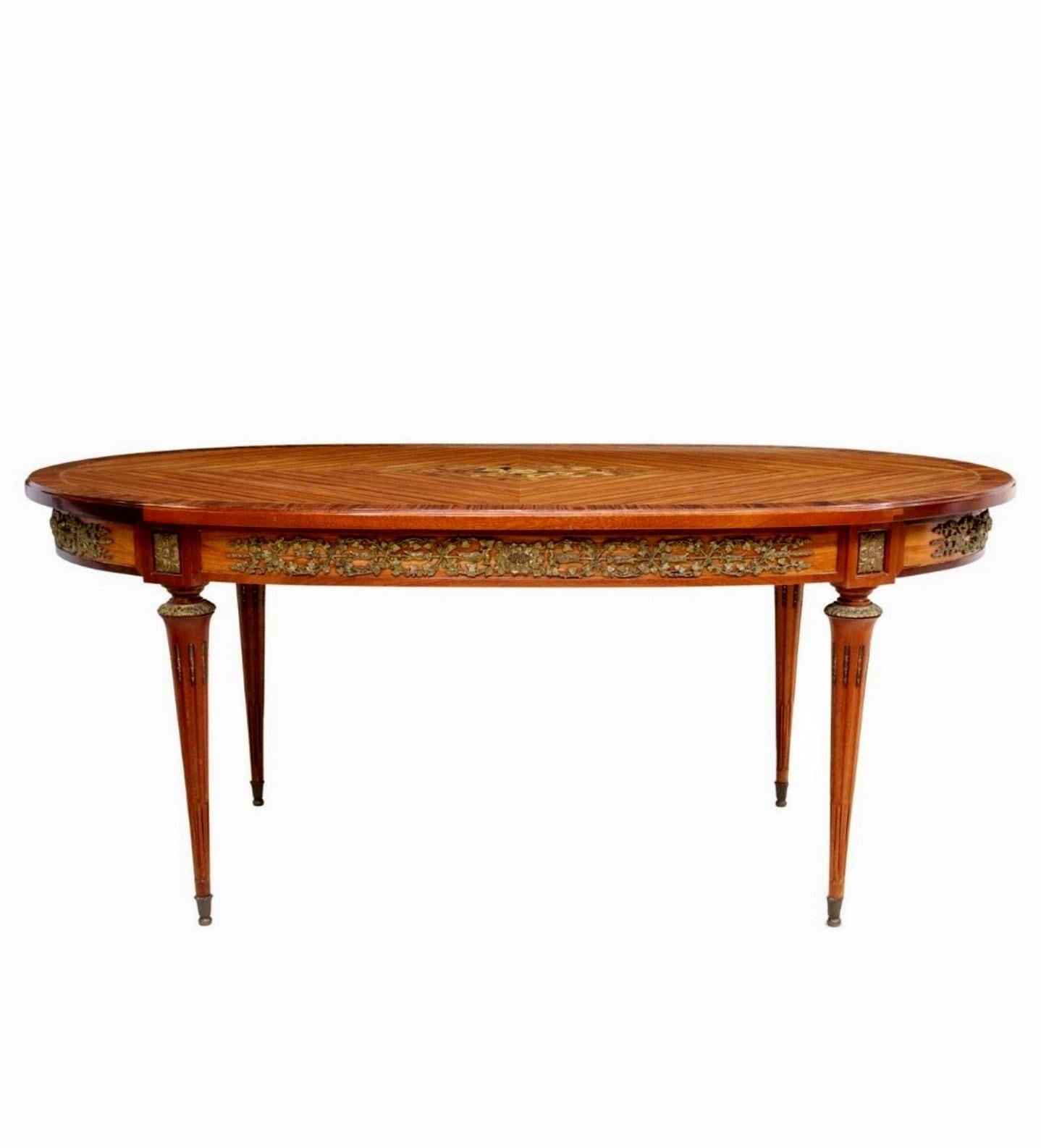 French Louis XVI Style Dining Table in the Manner of Jean-Pierre Ehalt 1