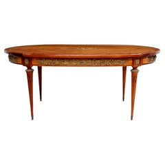 French Louis XVI Style Dining Table in the Manner of Jean-Pierre Ehalt