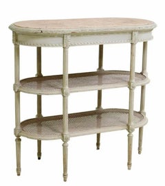 French Louis XVI Style Distressed Painted Server Table