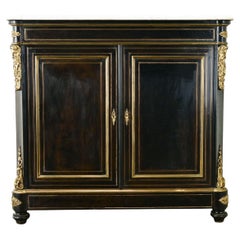 Buffet français de style Louis XVI en bois d'ébène