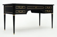 French Louis XVI Style Ebonized Desk