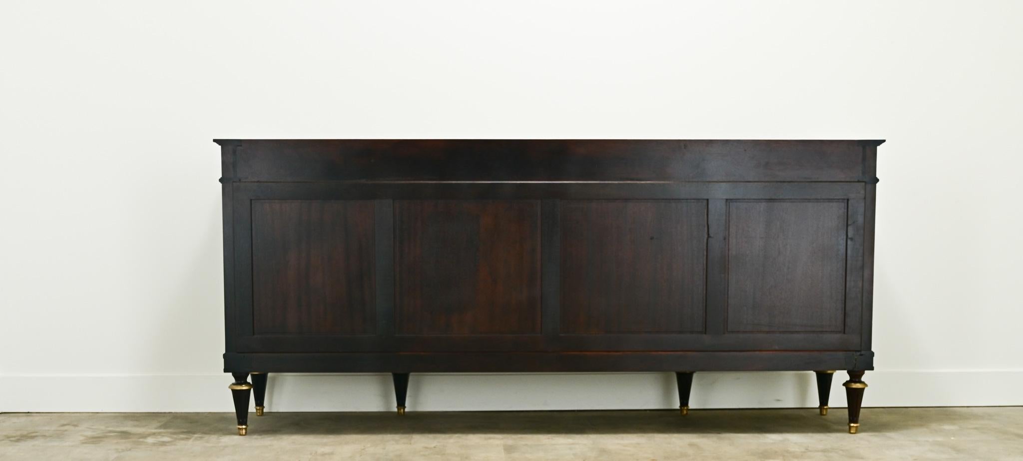 French Louis XVI Style Ebonized Mahogany Enfilade 5