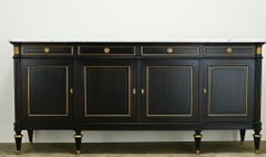 French Louis XVI Style Ebonized Mahogany Enfilade