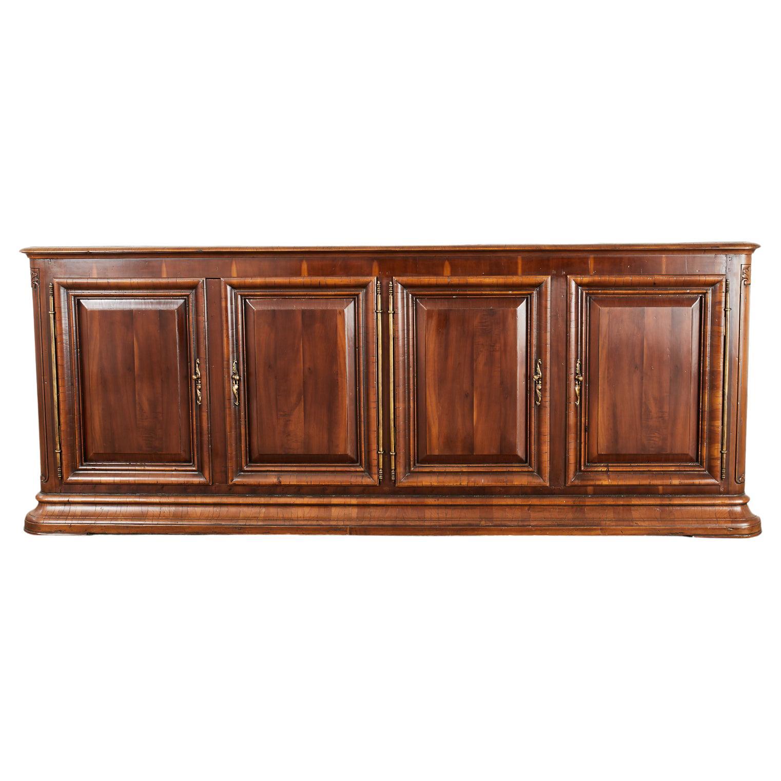 French Louis XVI Style Enfilade Sideboard Buffet by Alfonso Marina For Sale  at 1stDibs