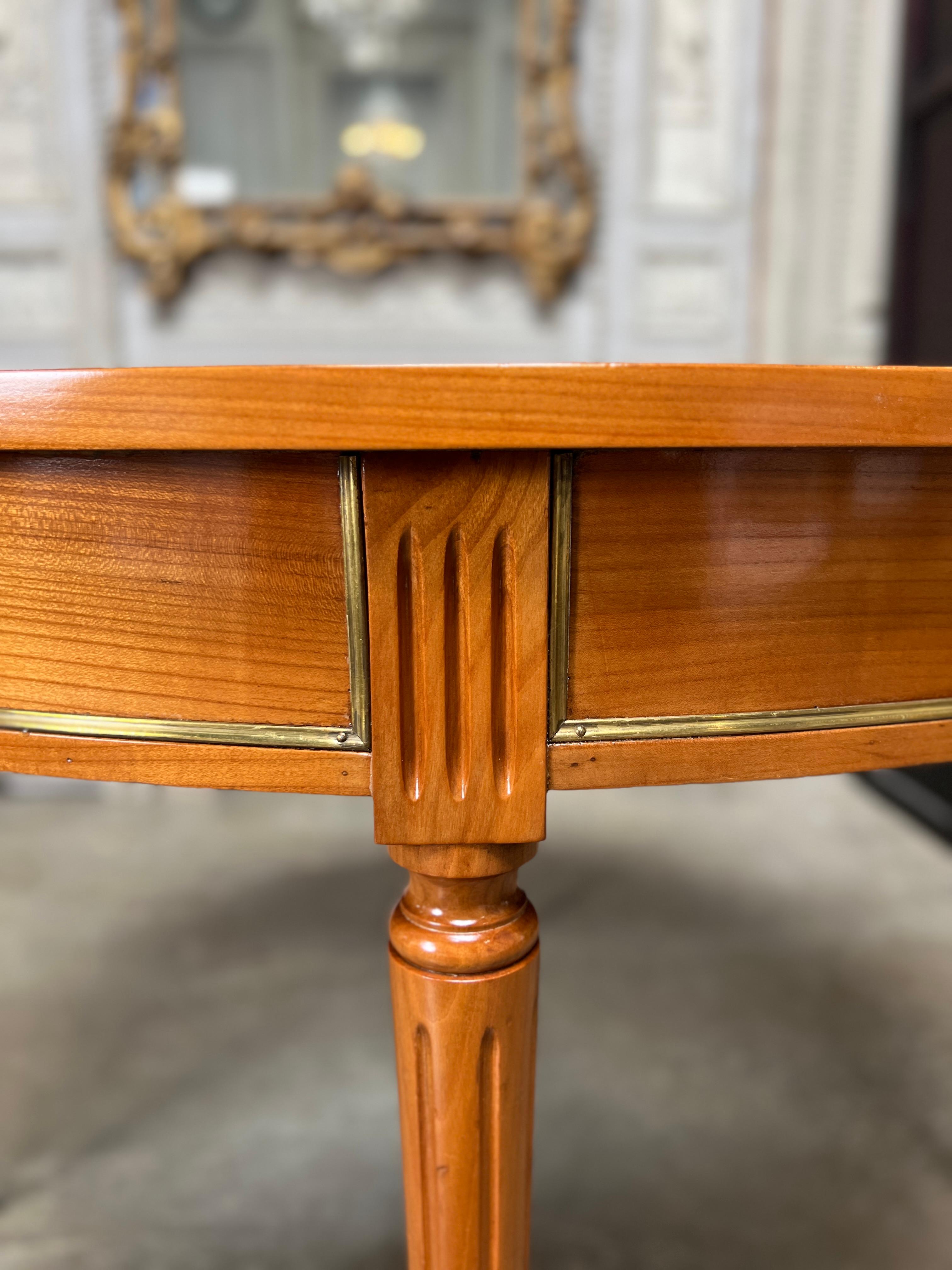 French Louis XVI Style Extension Cherrywood Dining Table 5