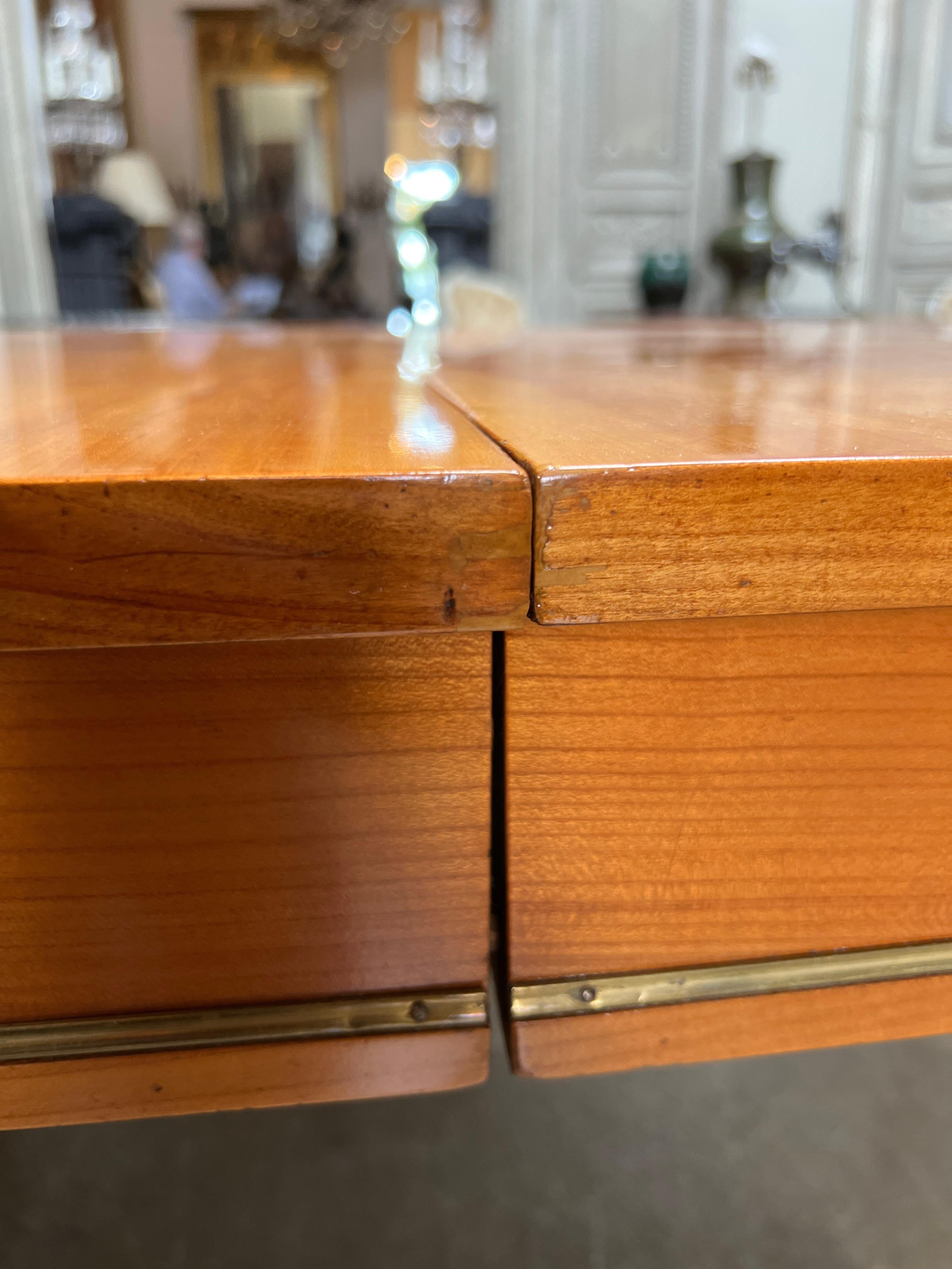 French Louis XVI Style Extension Cherrywood Dining Table 14