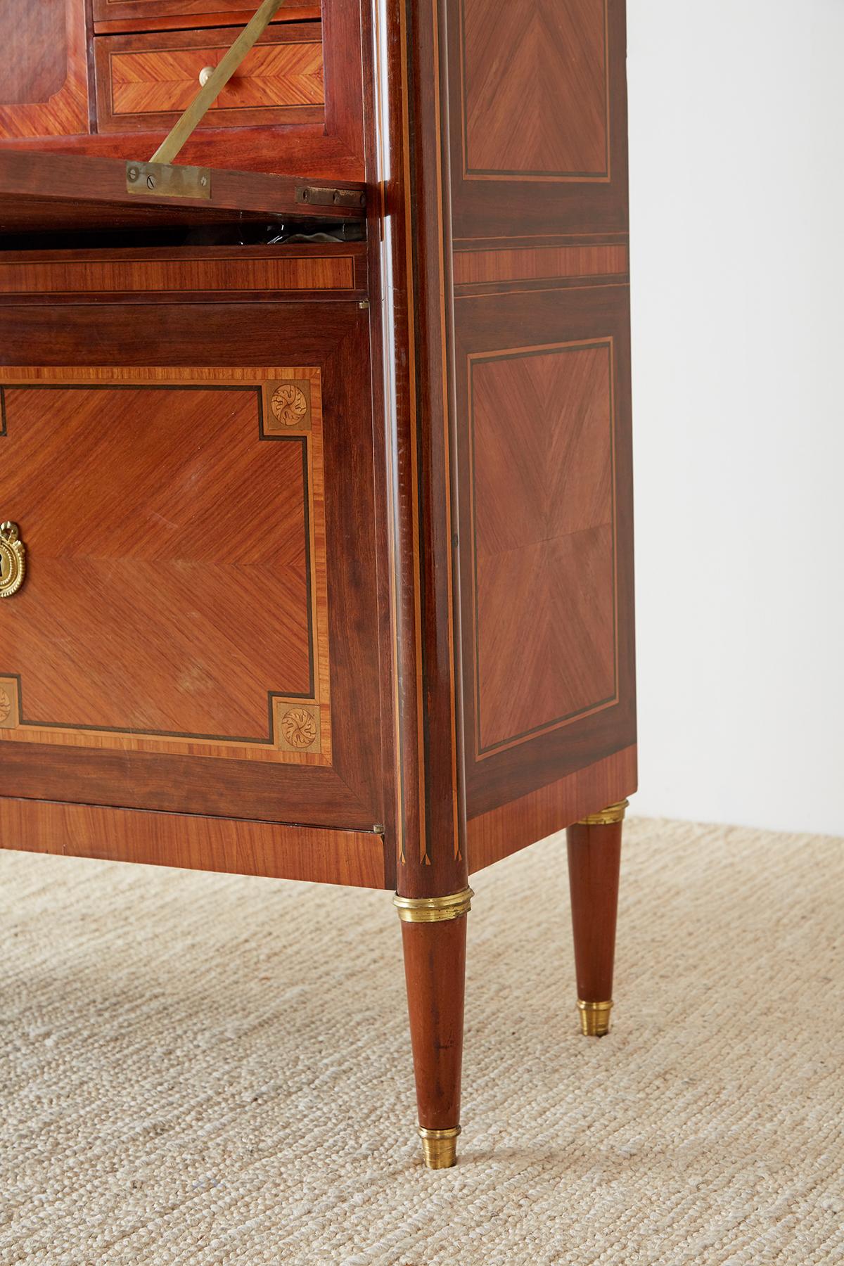 French Louis XVI Style Fall-Front Secretaire Abattant 2