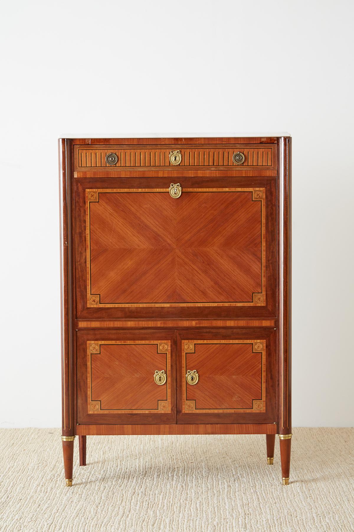 French Louis XVI Style Fall-Front Secretaire Abattant 5