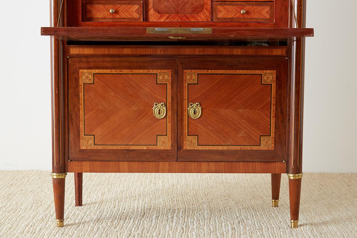 French Louis XVI Style Fall-Front Secretaire Abattant In Good Condition In Rio Vista, CA