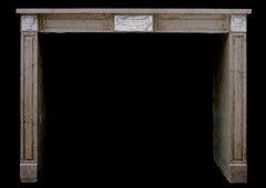 French Louis XVI Style Fireplace in Bourgogne Stone