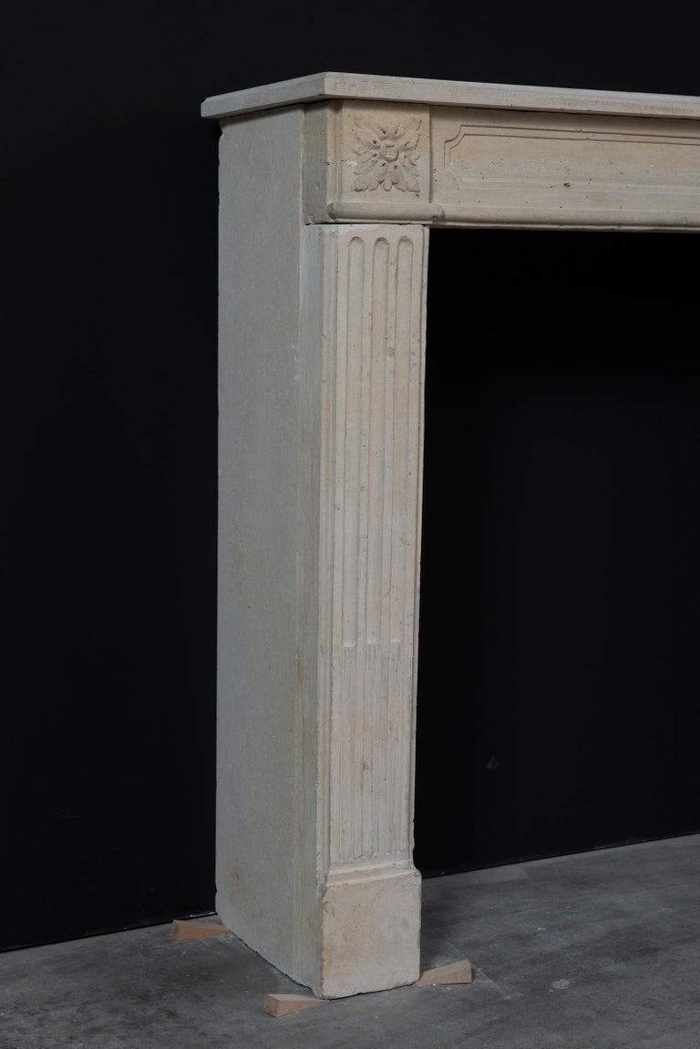 French Louis XVI Style Fireplace Mantel, 19th Century For Sale at 1stDibs