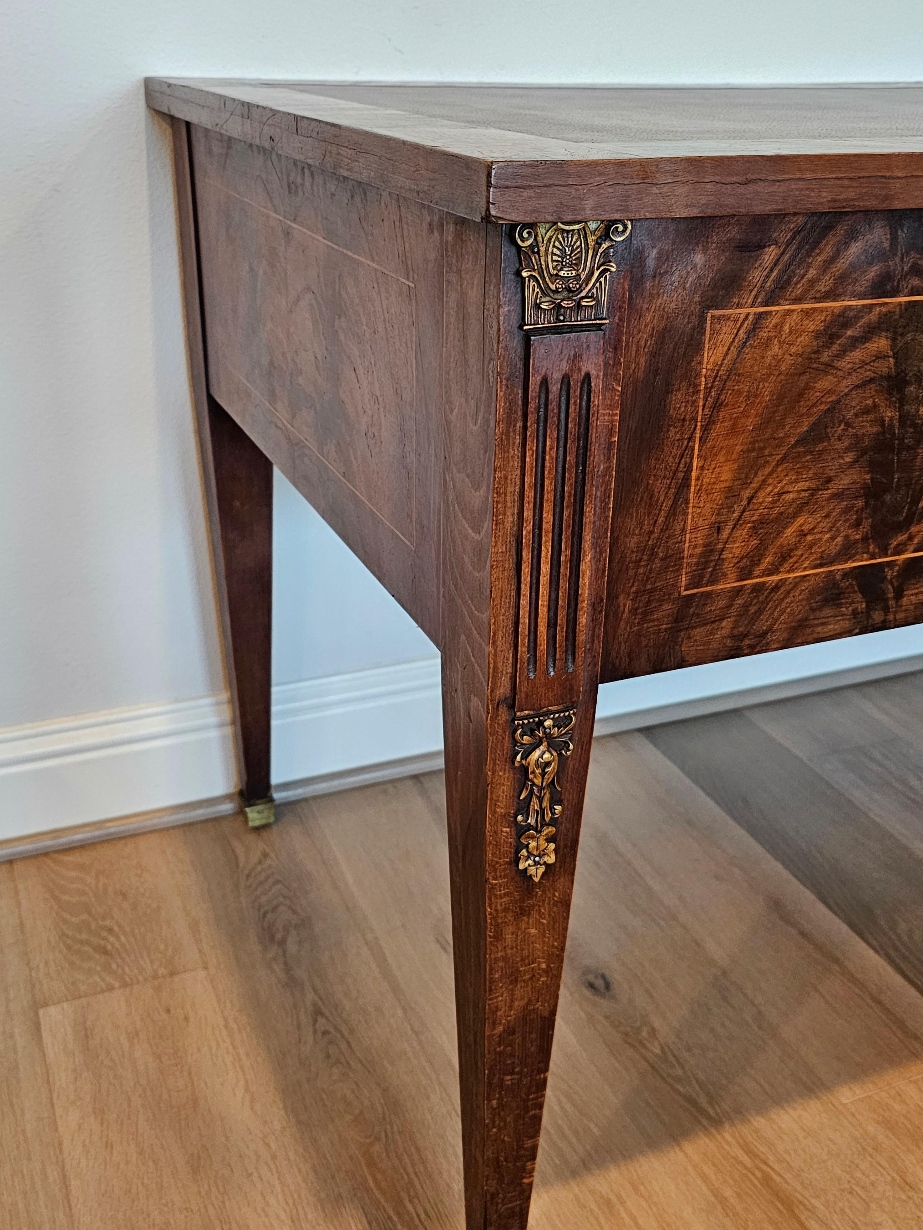 French Directoire Style Flame Mahogany Writing Desk 4