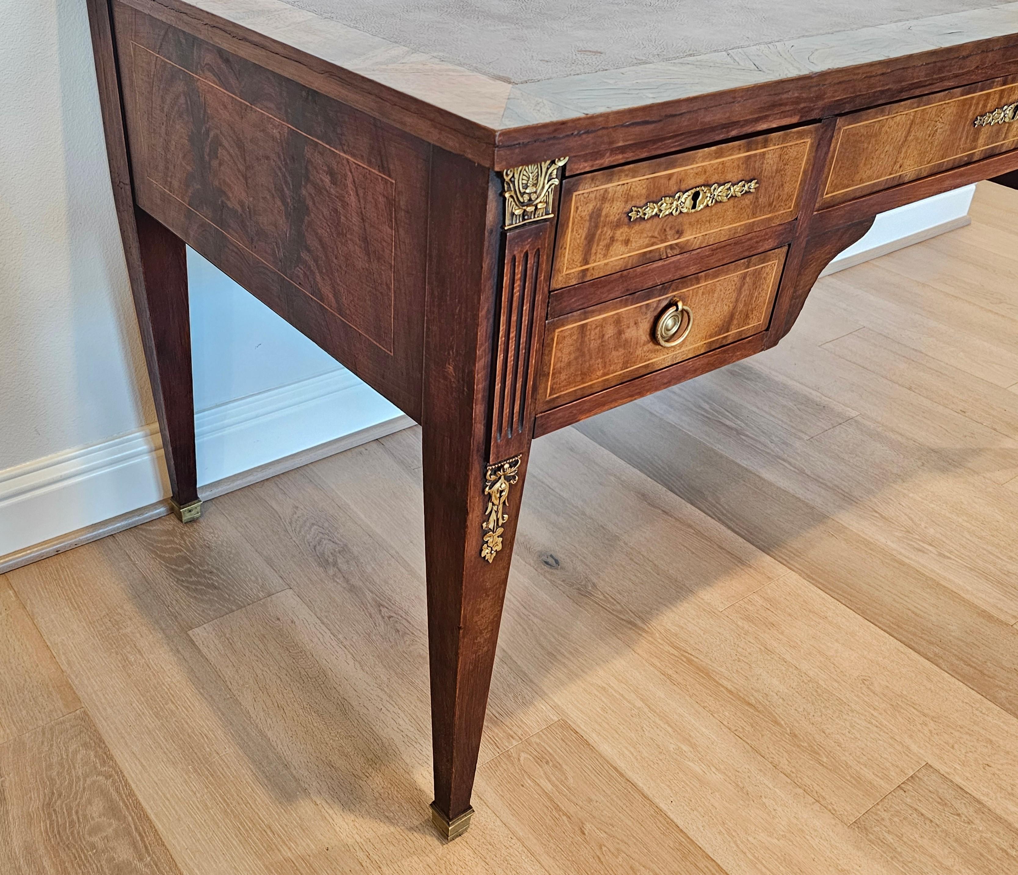 French Directoire Style Flame Mahogany Writing Desk 6