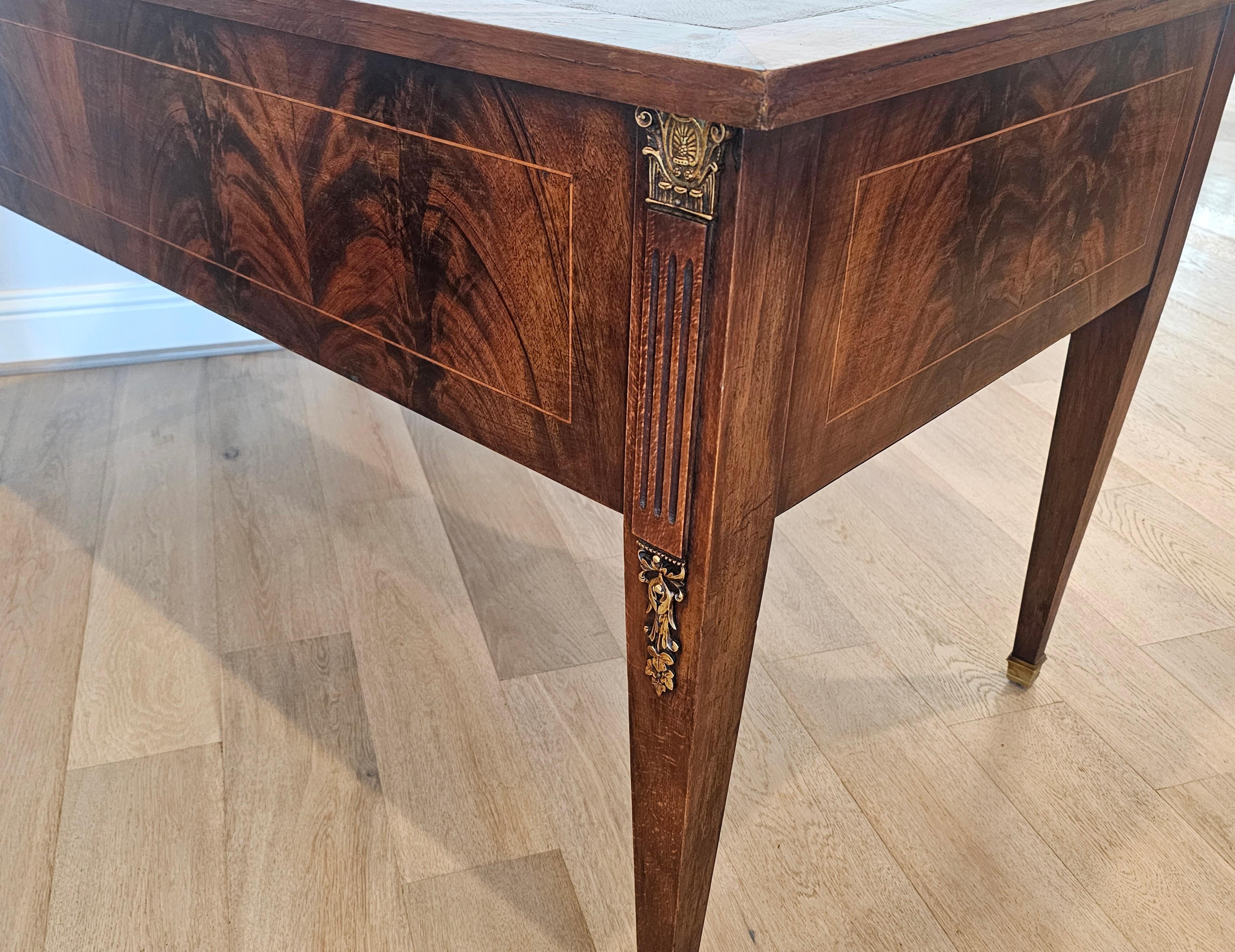 French Directoire Style Flame Mahogany Writing Desk 8
