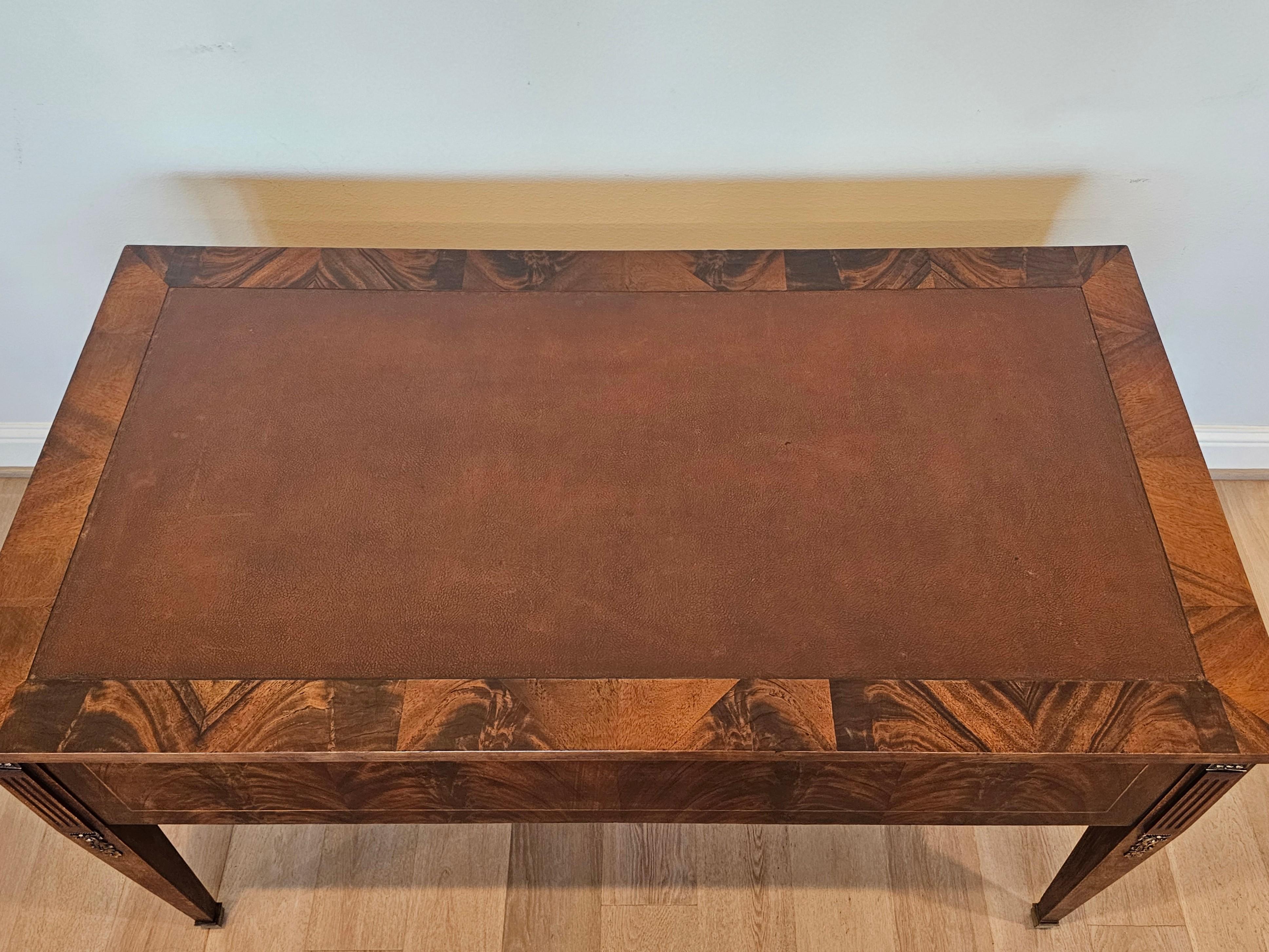 French Directoire Style Flame Mahogany Writing Desk 9