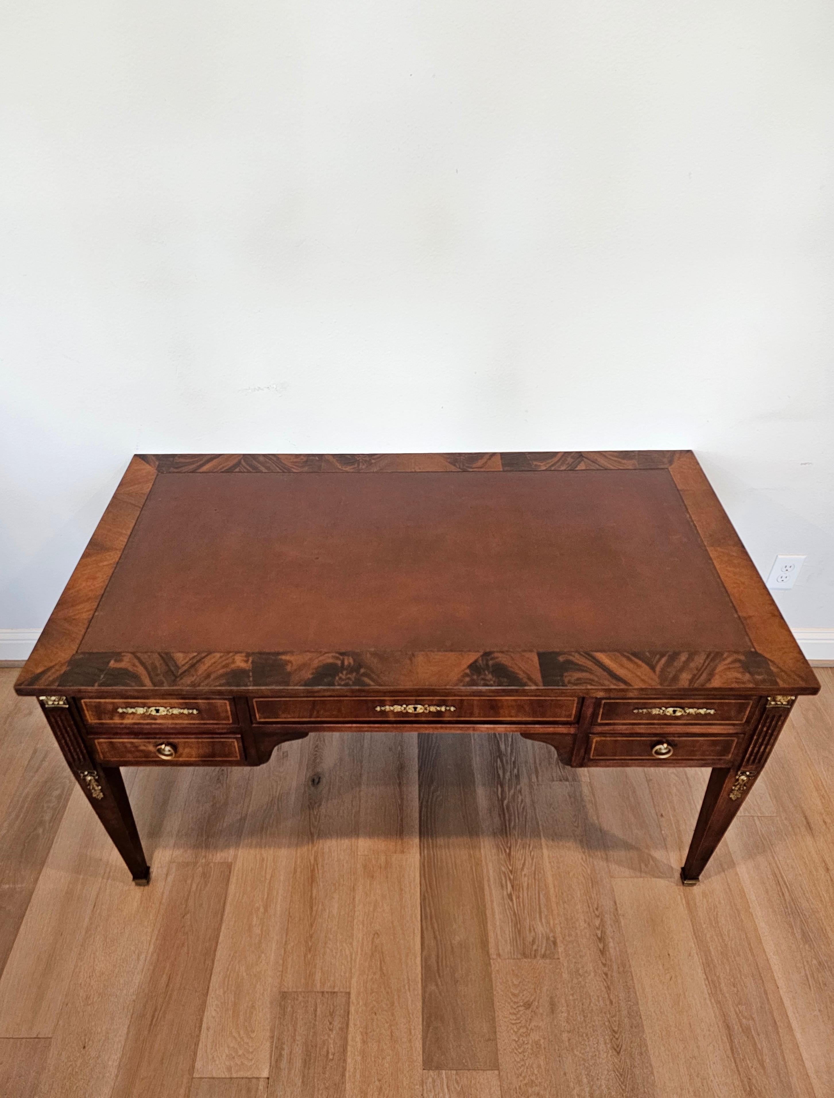 French Directoire Style Flame Mahogany Writing Desk 10