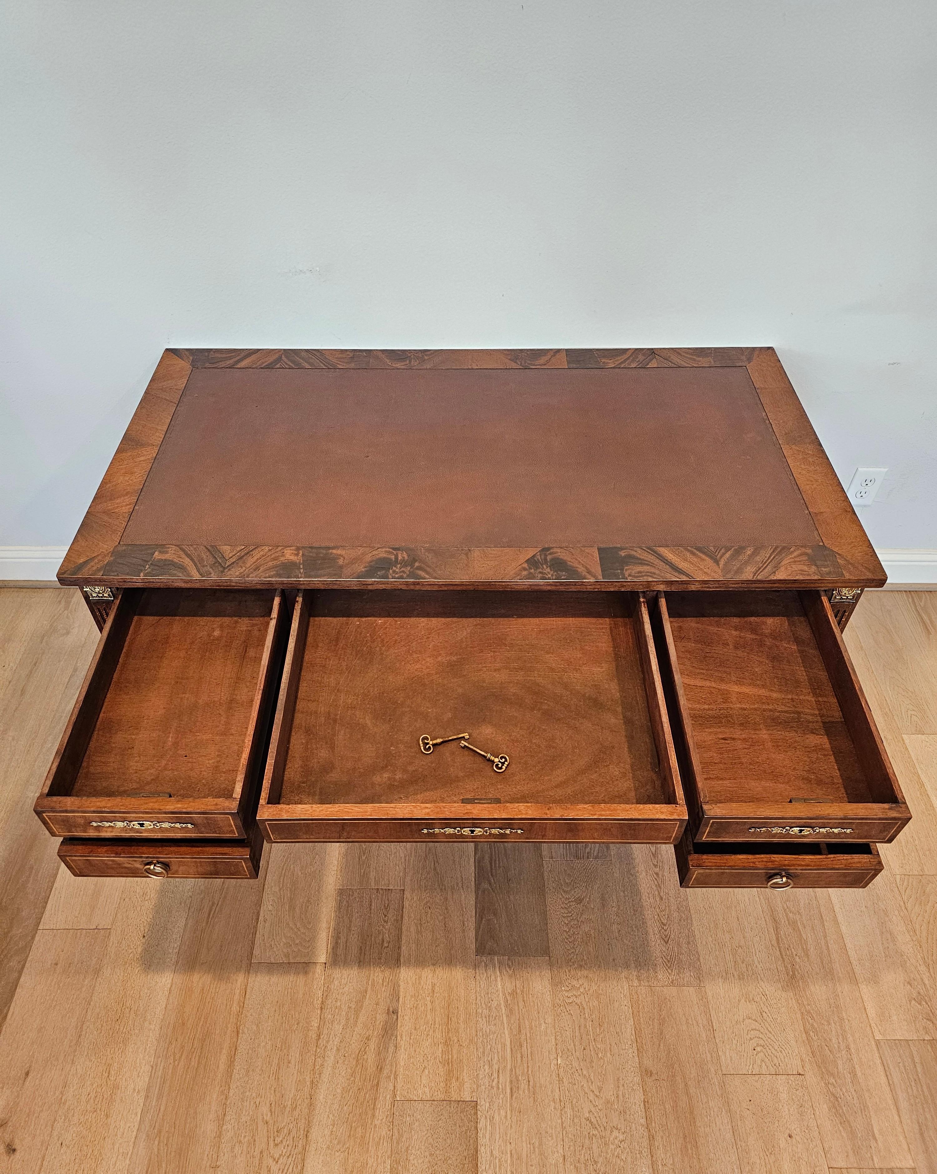 French Directoire Style Flame Mahogany Writing Desk 11