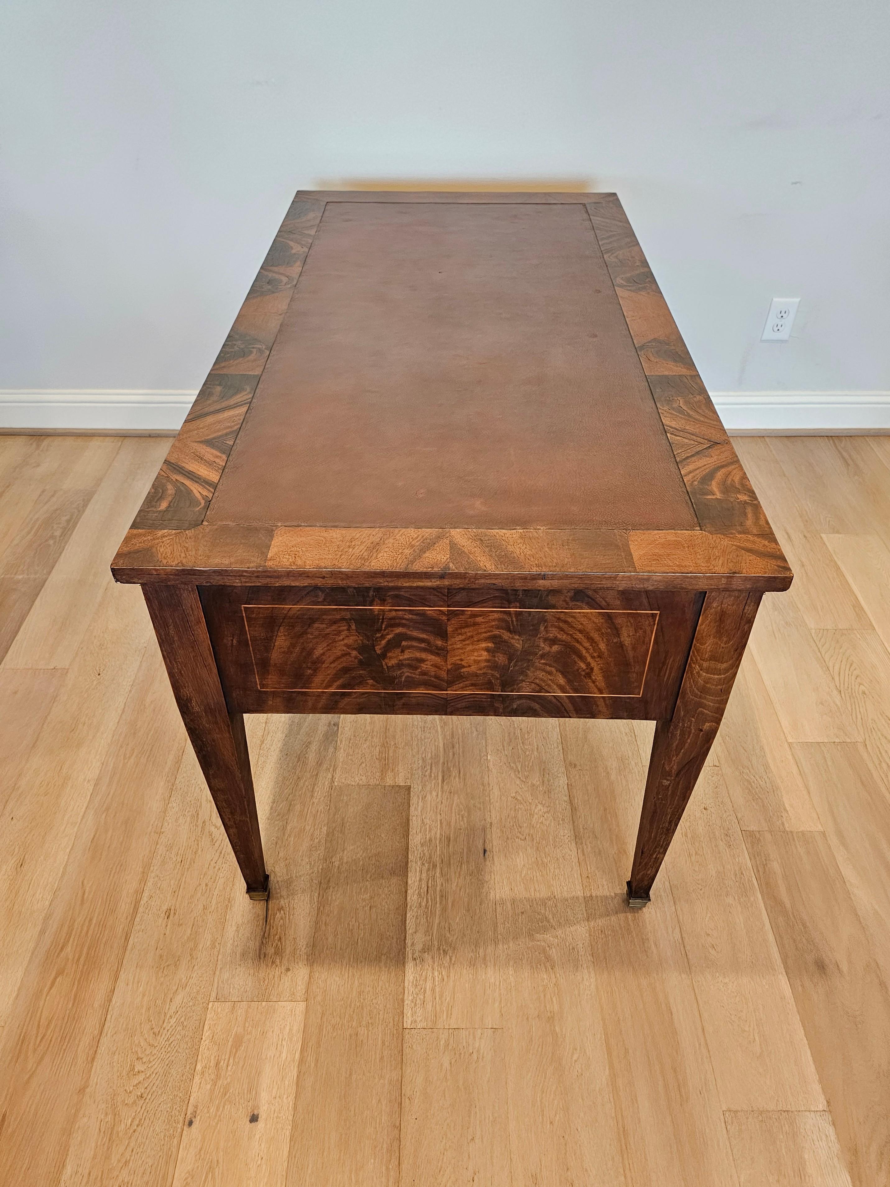 French Directoire Style Flame Mahogany Writing Desk 3