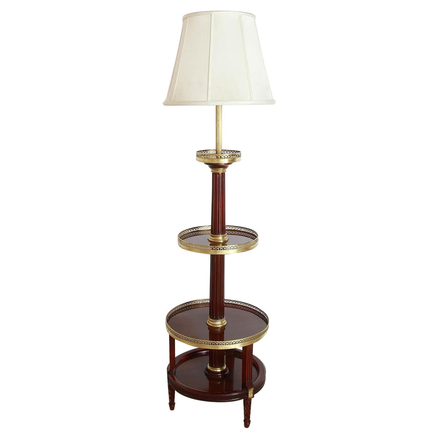 French Louis XVI Style Floor Lamp