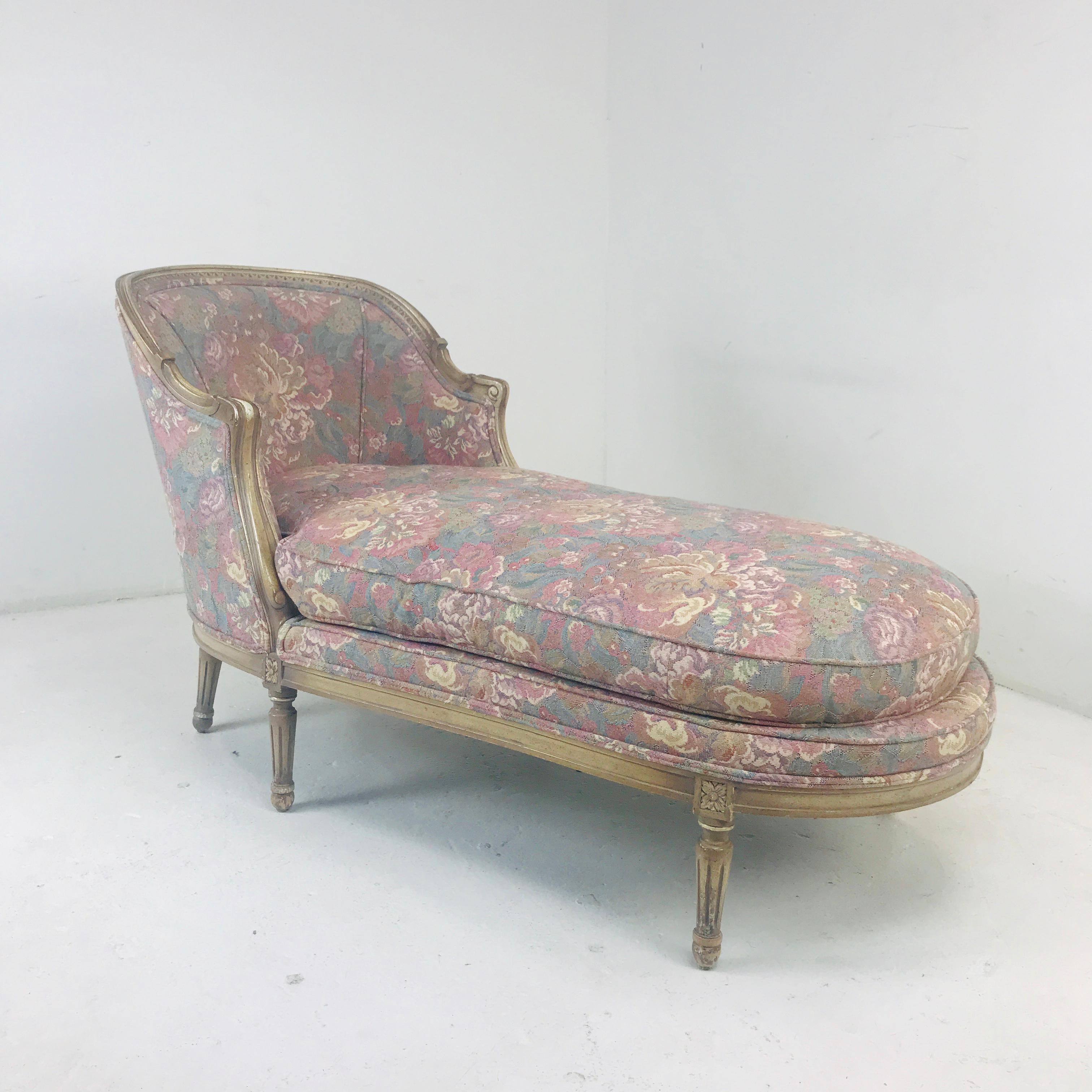 floral chaise lounge chair