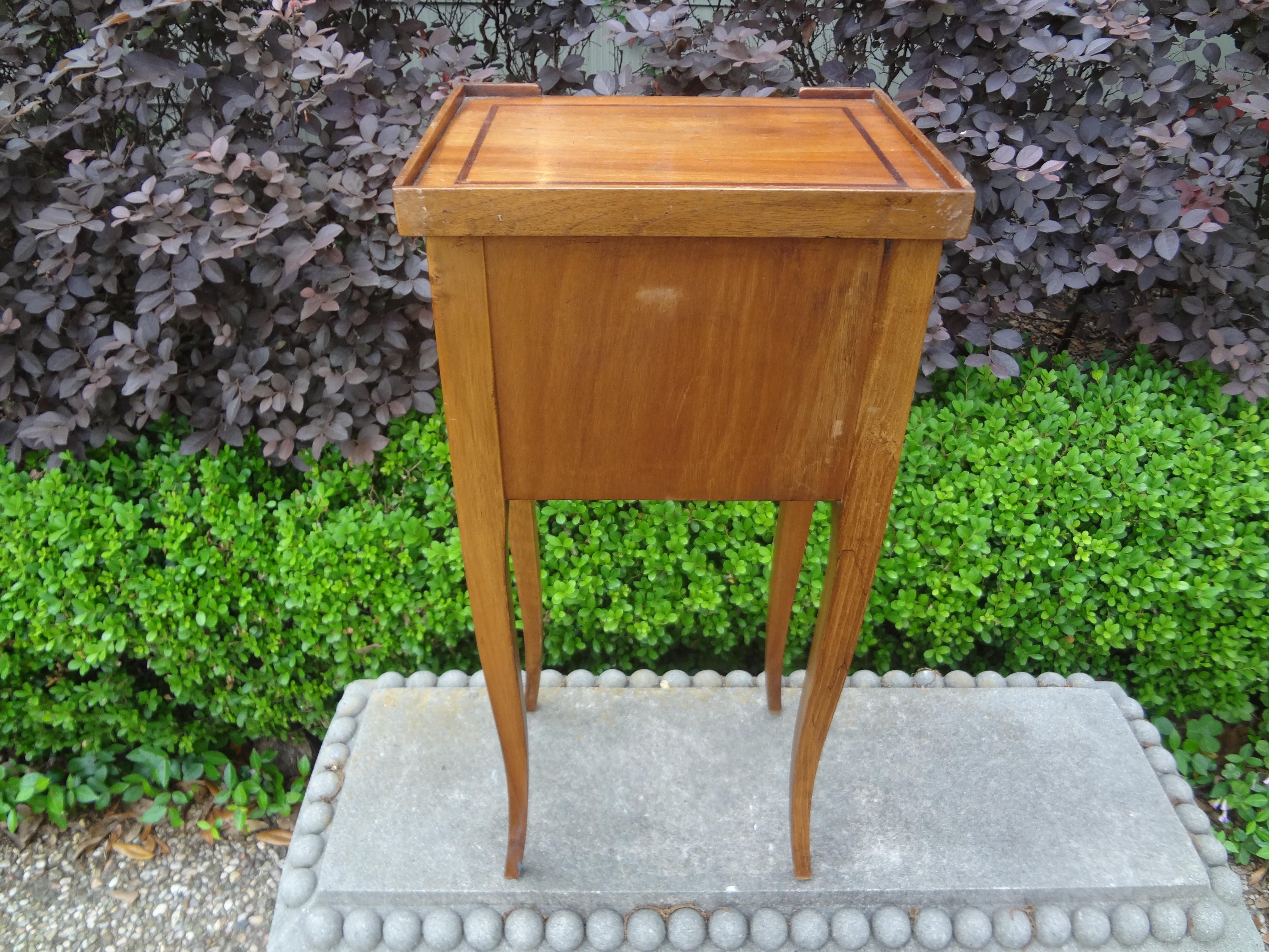 French Louis XVI Style Fruitwood Table or Nightstand 5