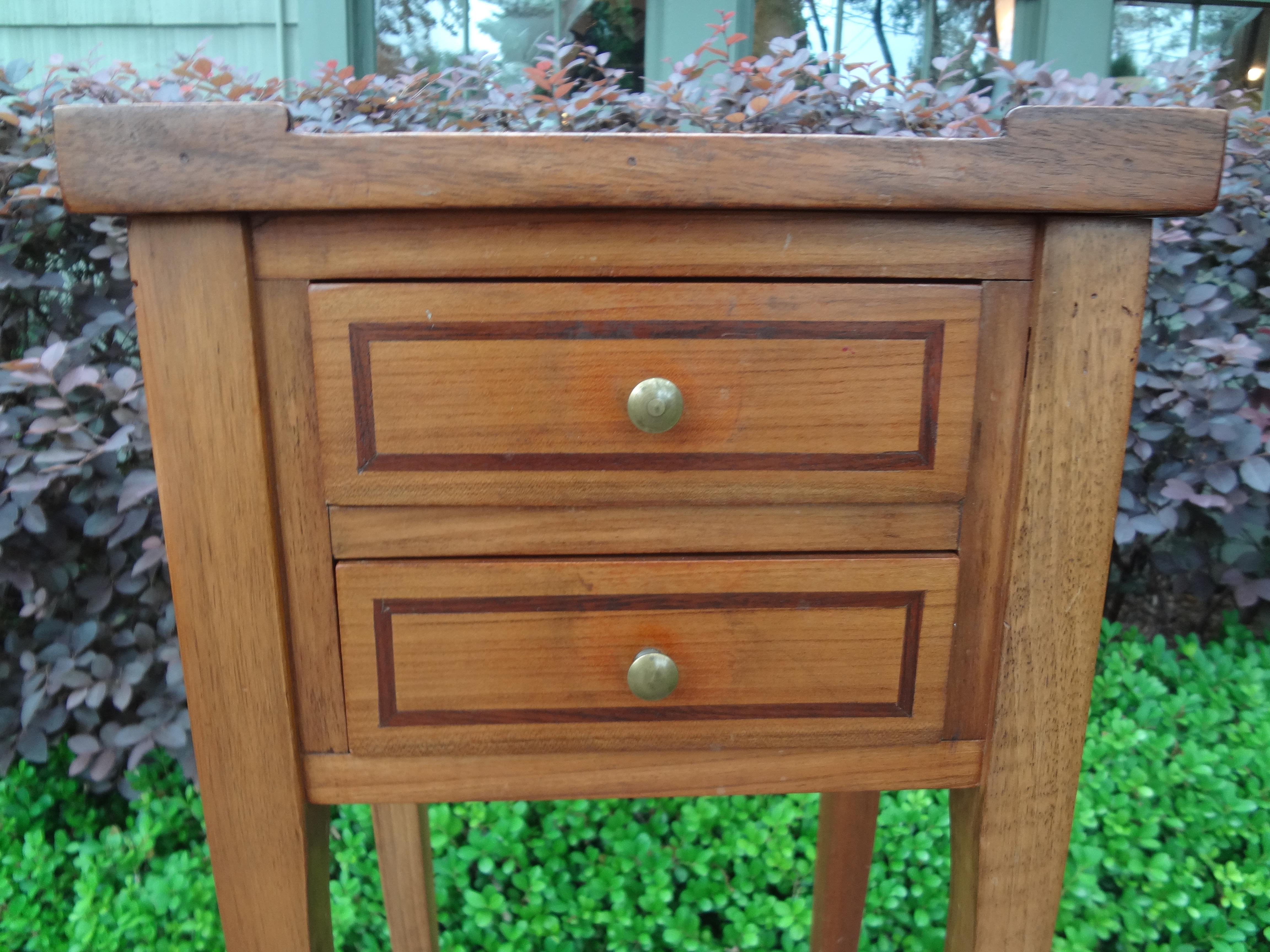 European French Louis XVI Style Fruitwood Table or Nightstand