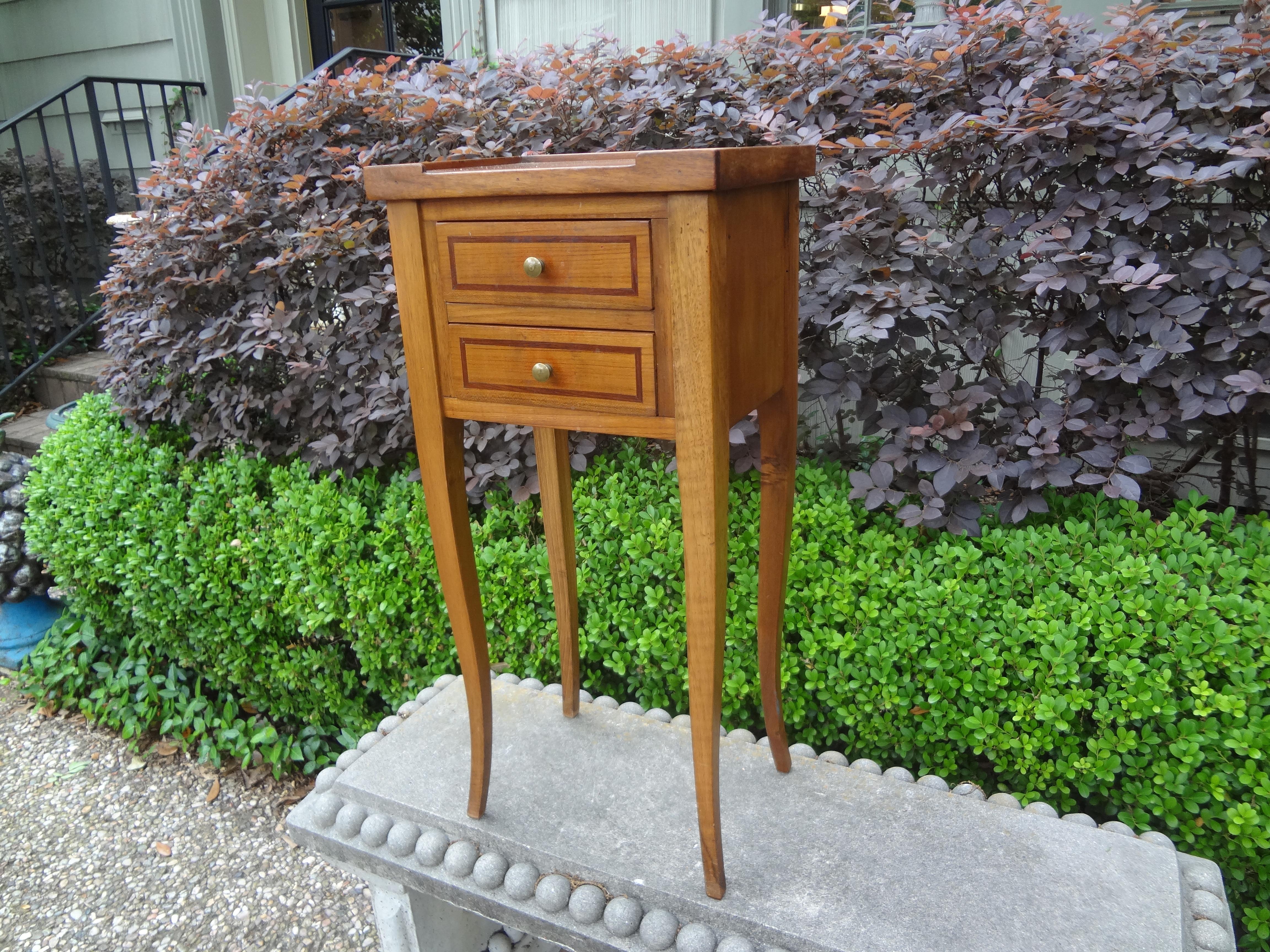 French Louis XVI Style Fruitwood Table or Nightstand 3