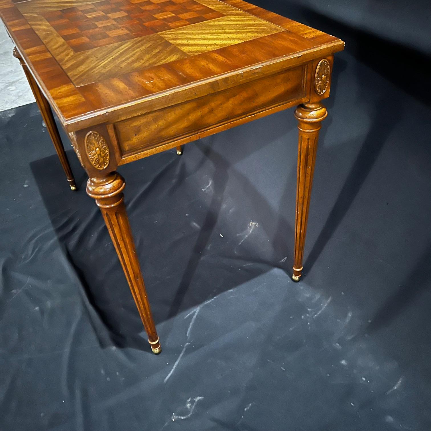French Louis XVI Style Game Table with Reversible Top For Sale 5