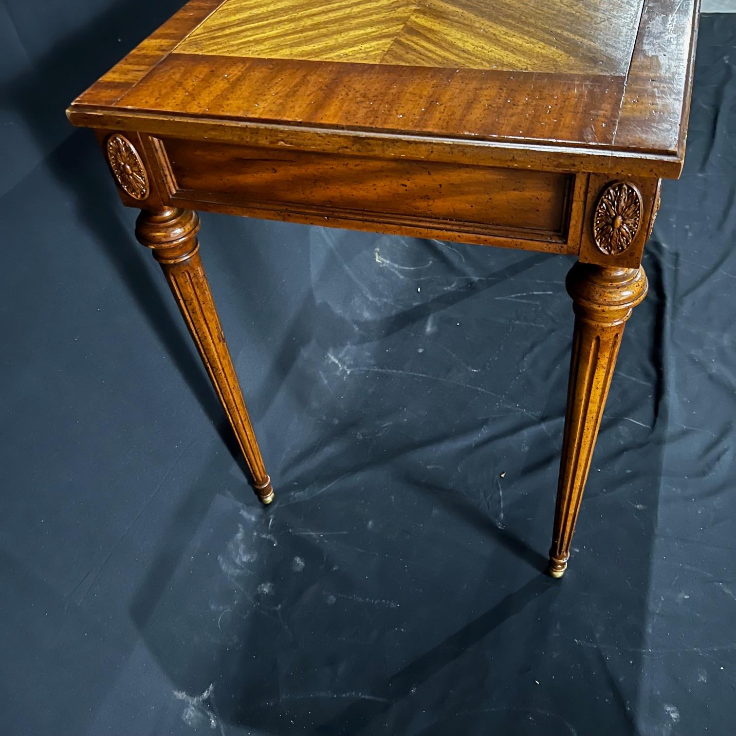 French Louis XVI Style Game Table with Reversible Top For Sale 1