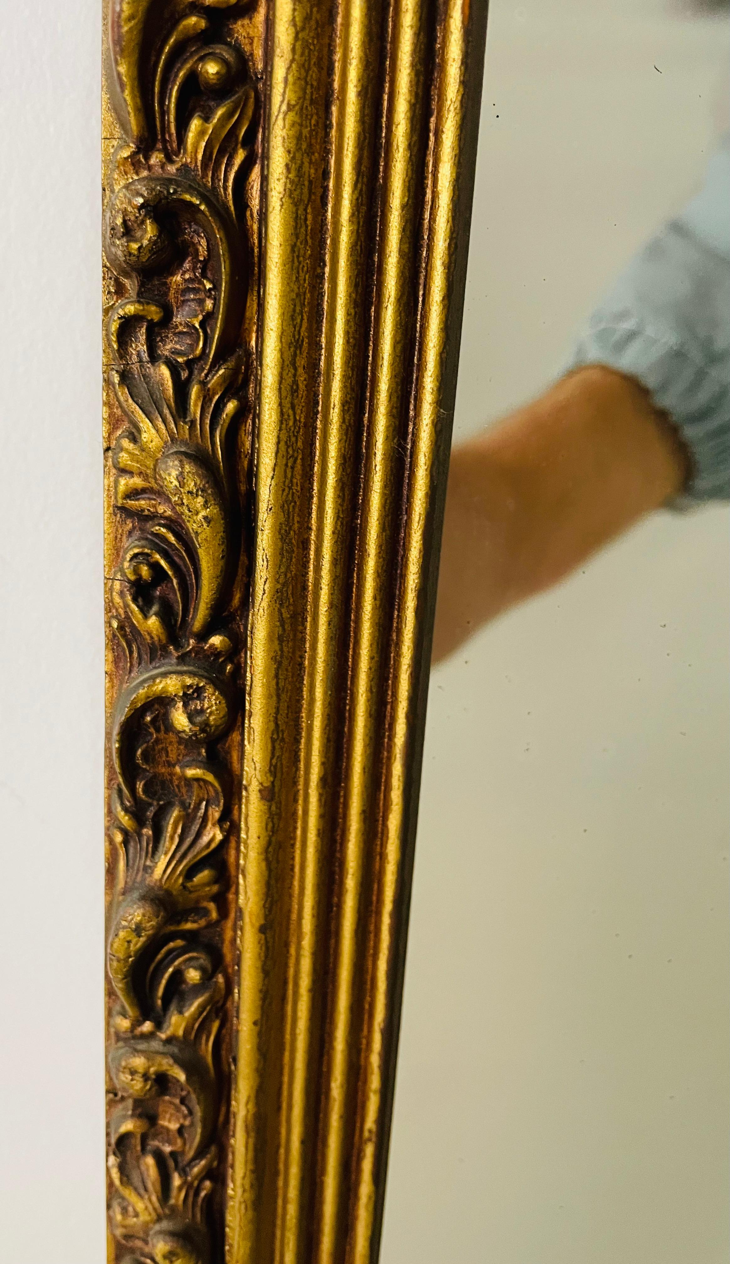 French Louis XVI Style Gilded Mirror For Sale 10