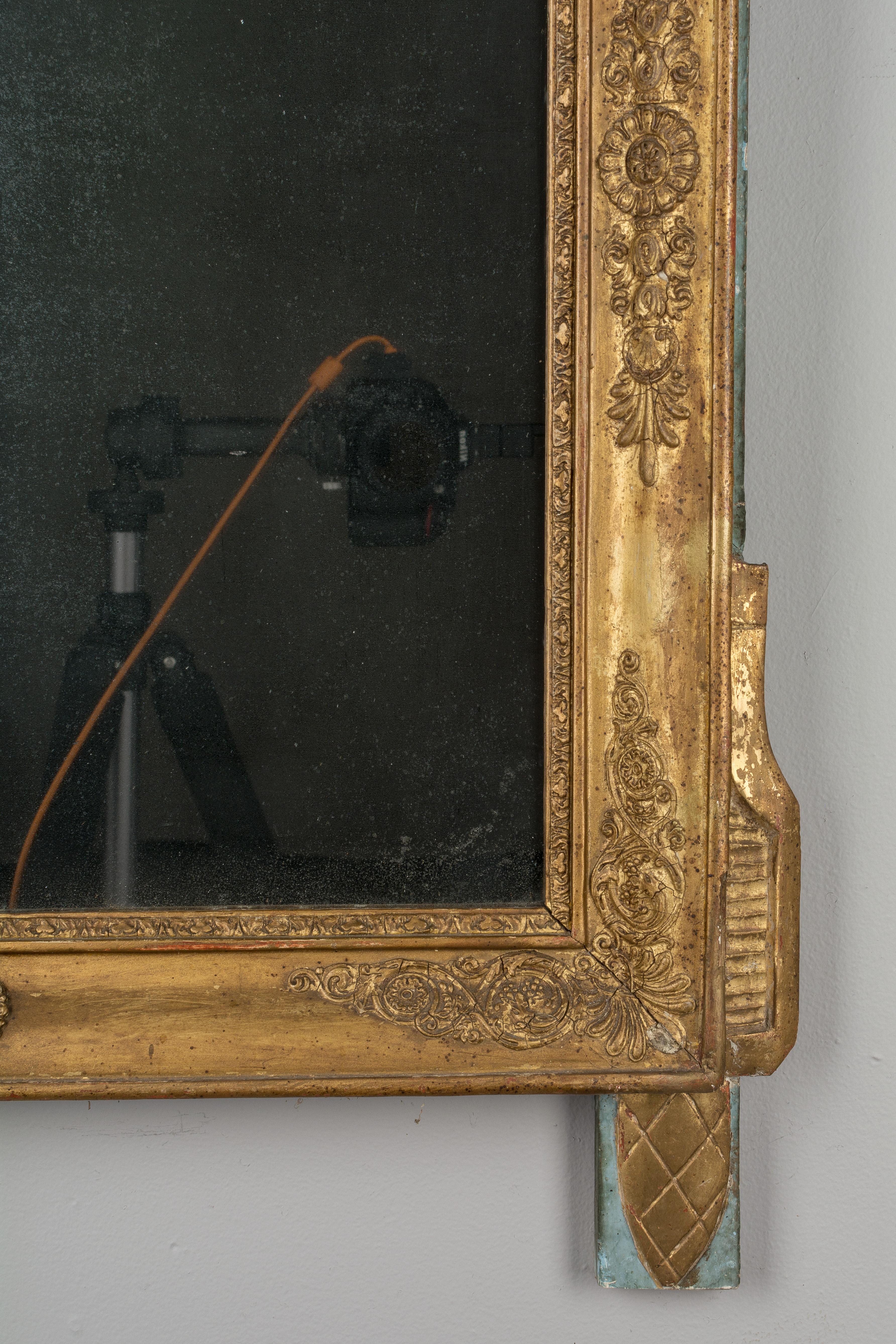French Louis XVI Style Gilded Mirror 3
