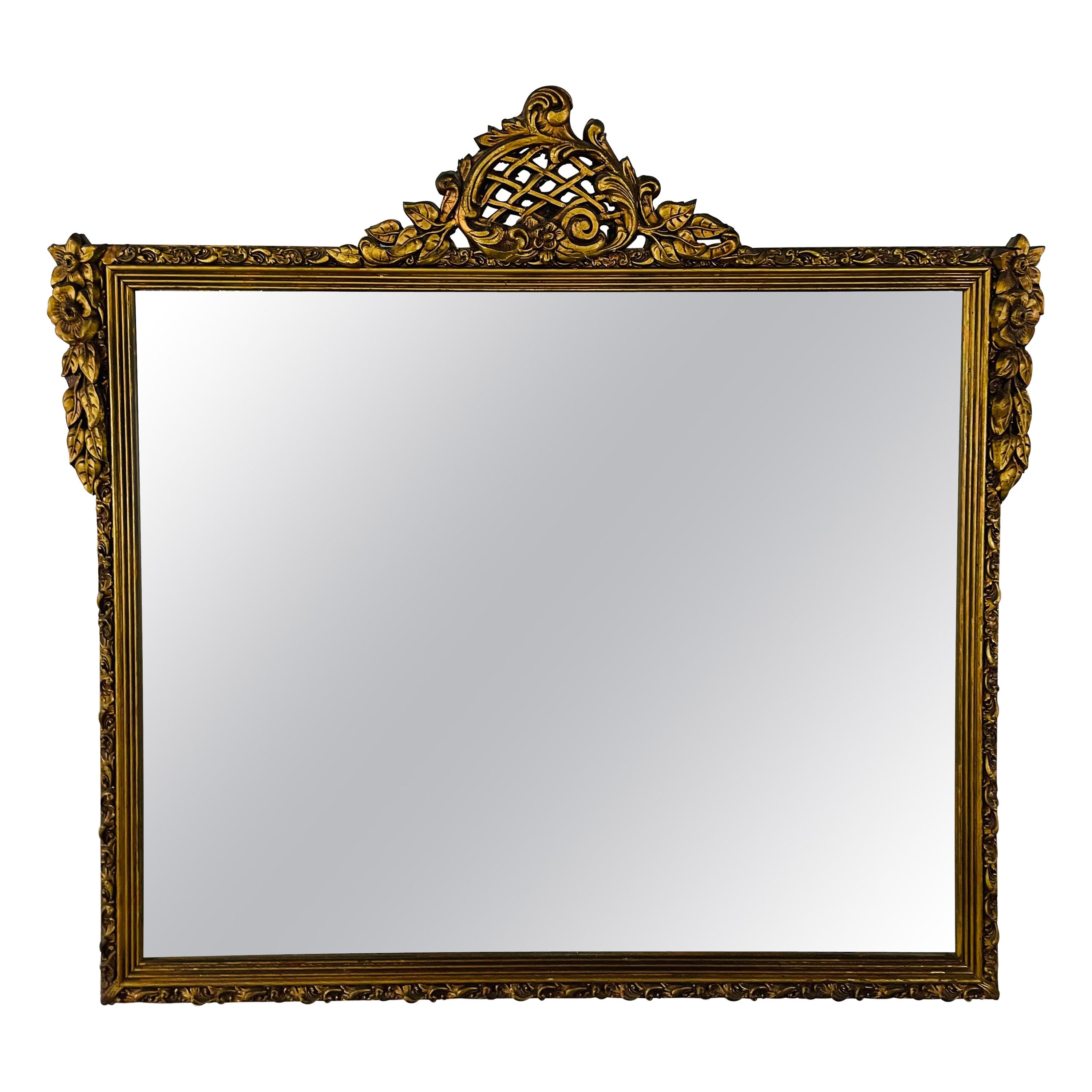 French Louis XVI Style Gilded Mirror