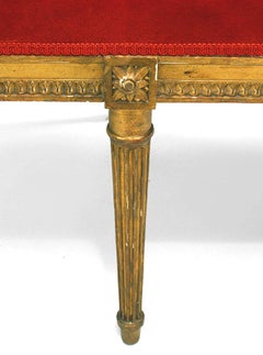 French Louis XVI Style Gilt Bench