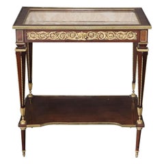 French Louis XVI Style Gilt Bronze Mounted Table de Dame Display Case