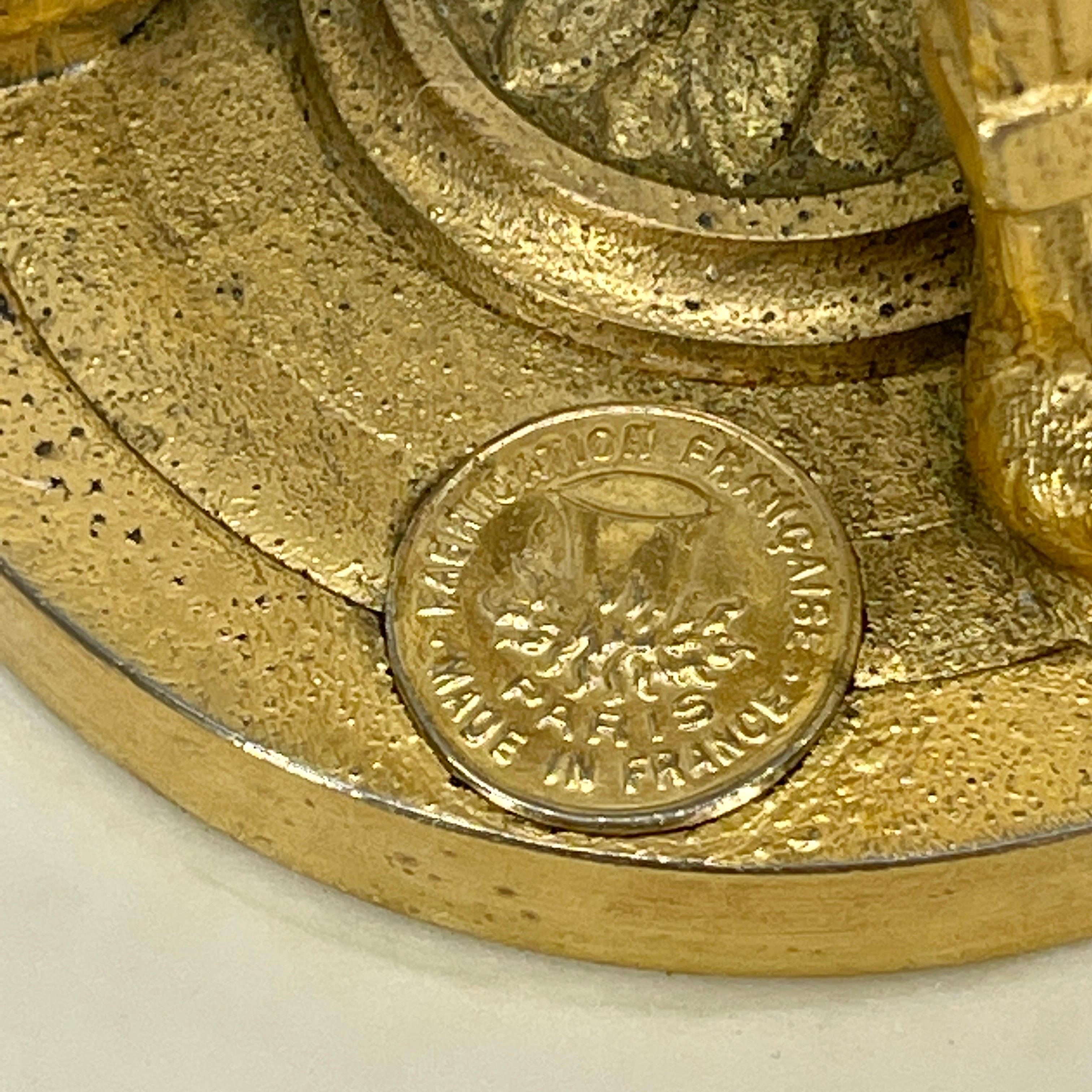 French Louis XVI Style Gilt Bronze-Mounted White Marble Urns 11