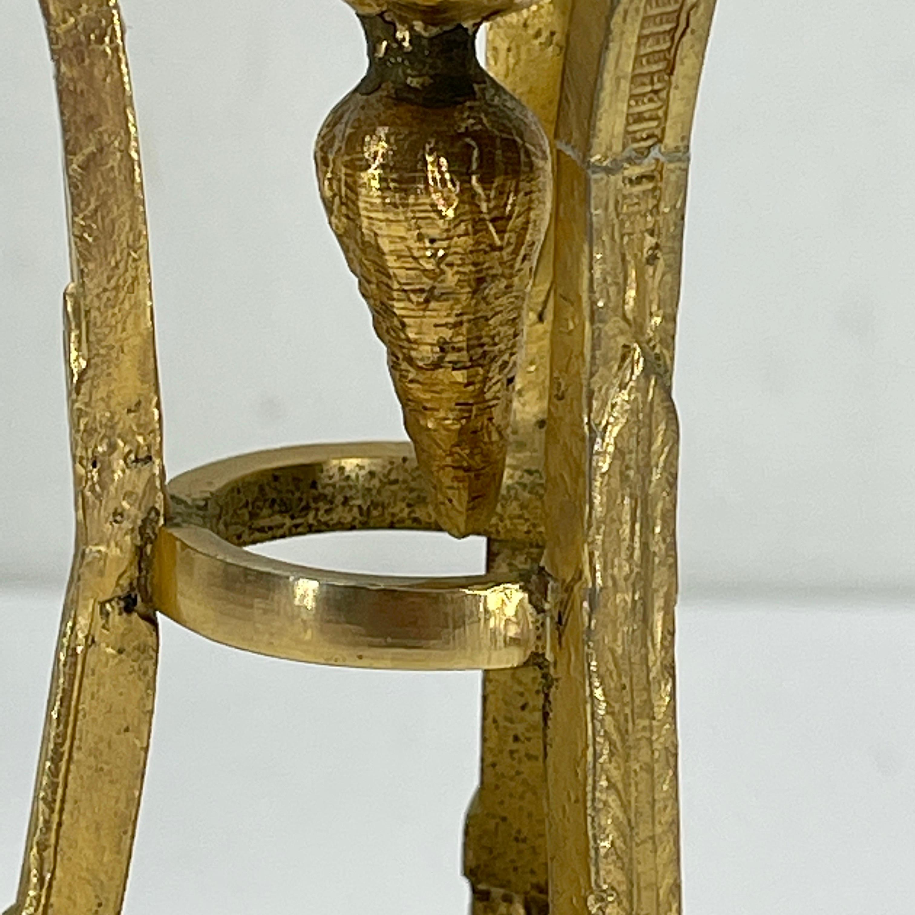 French Louis XVI Style Gilt Bronze-Mounted White Marble Urns 12