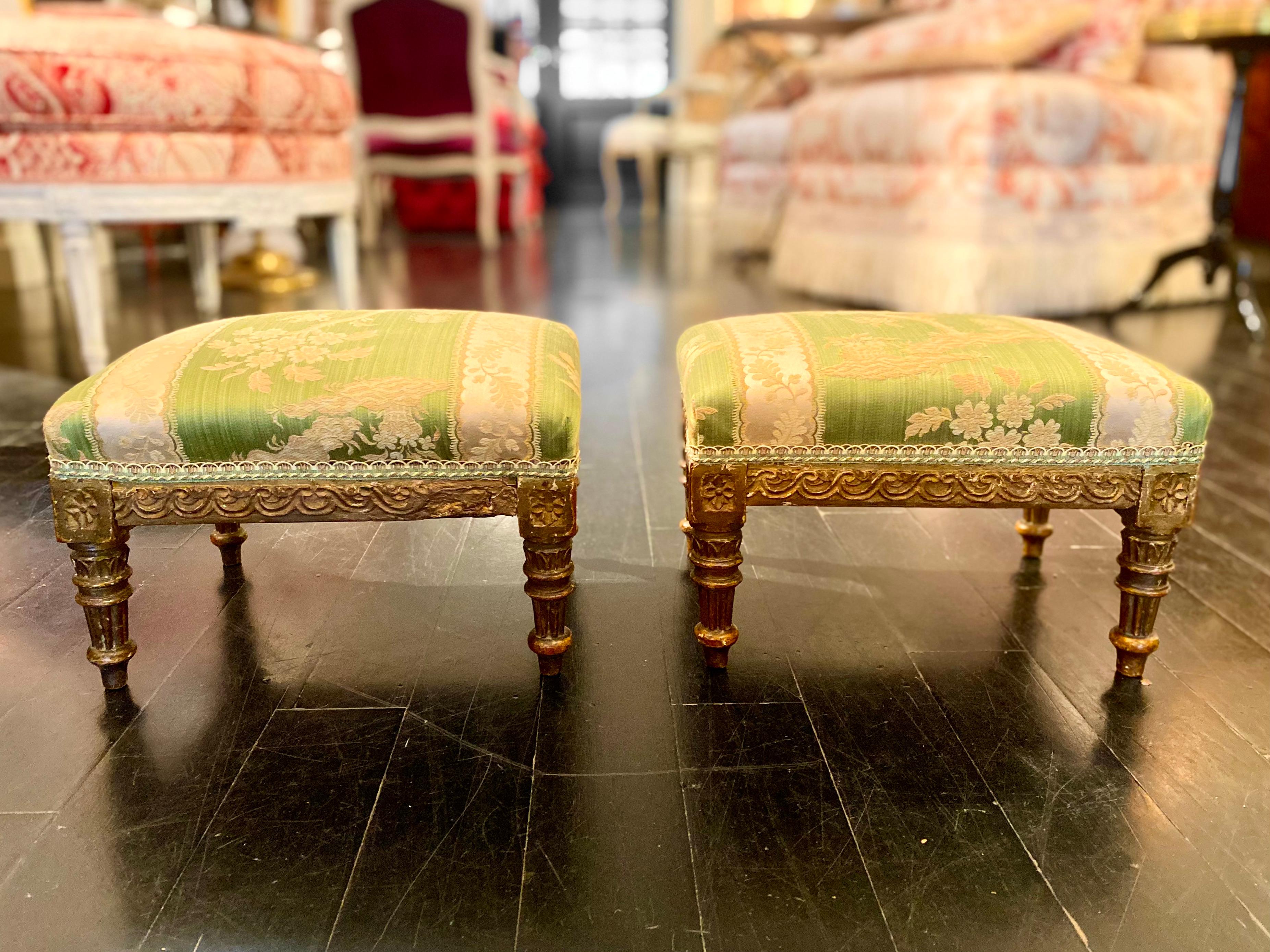 french style footstool