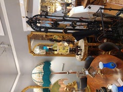 French Louis XVI Style Giltwood & Gesso Pier Glass & Console Table