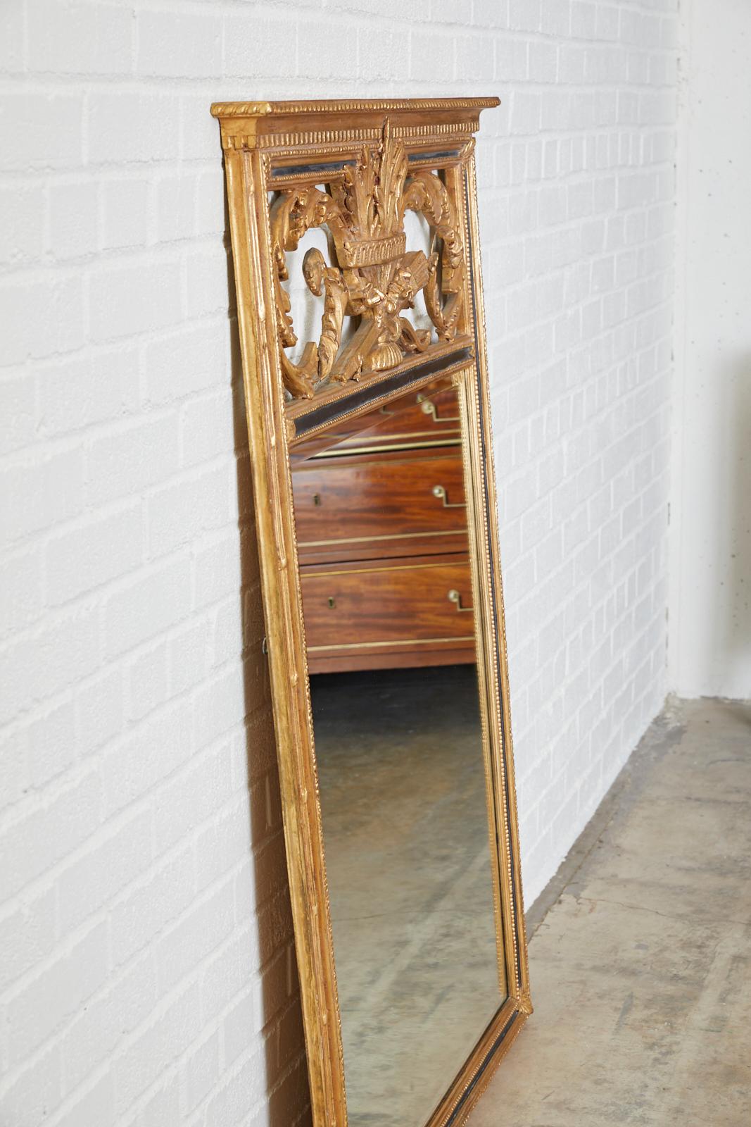 French Louis XVI Style Giltwood Mirror by Friedman Brothers 3