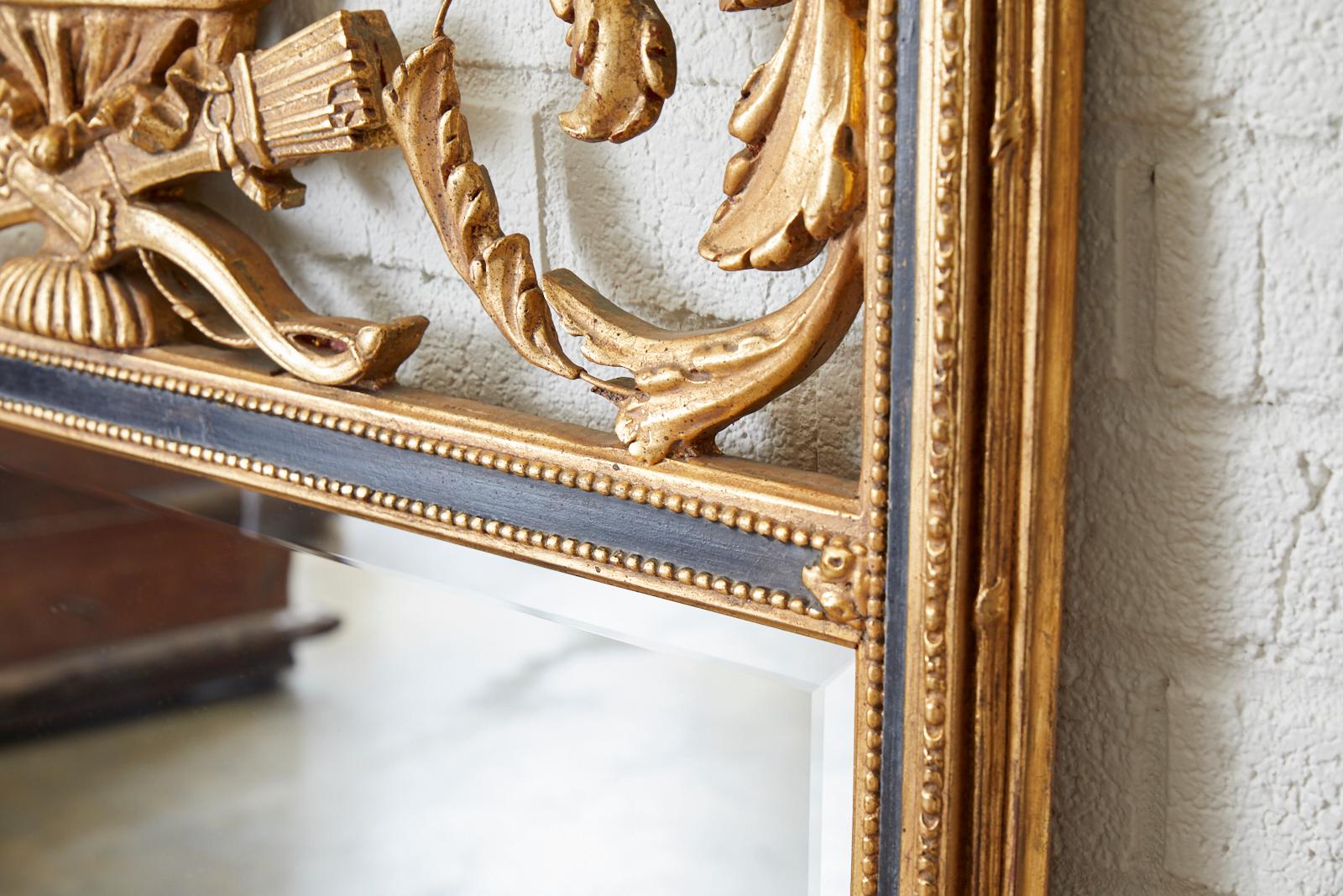 French Louis XVI Style Giltwood Mirror by Friedman Brothers In Good Condition In Rio Vista, CA