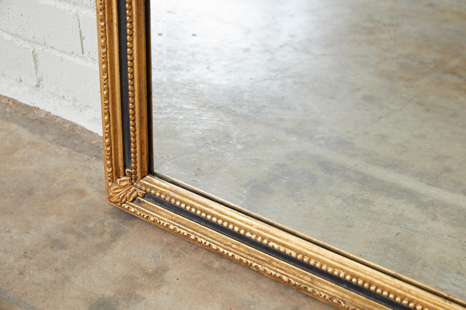 Metal French Louis XVI Style Giltwood Mirror by Friedman Brothers