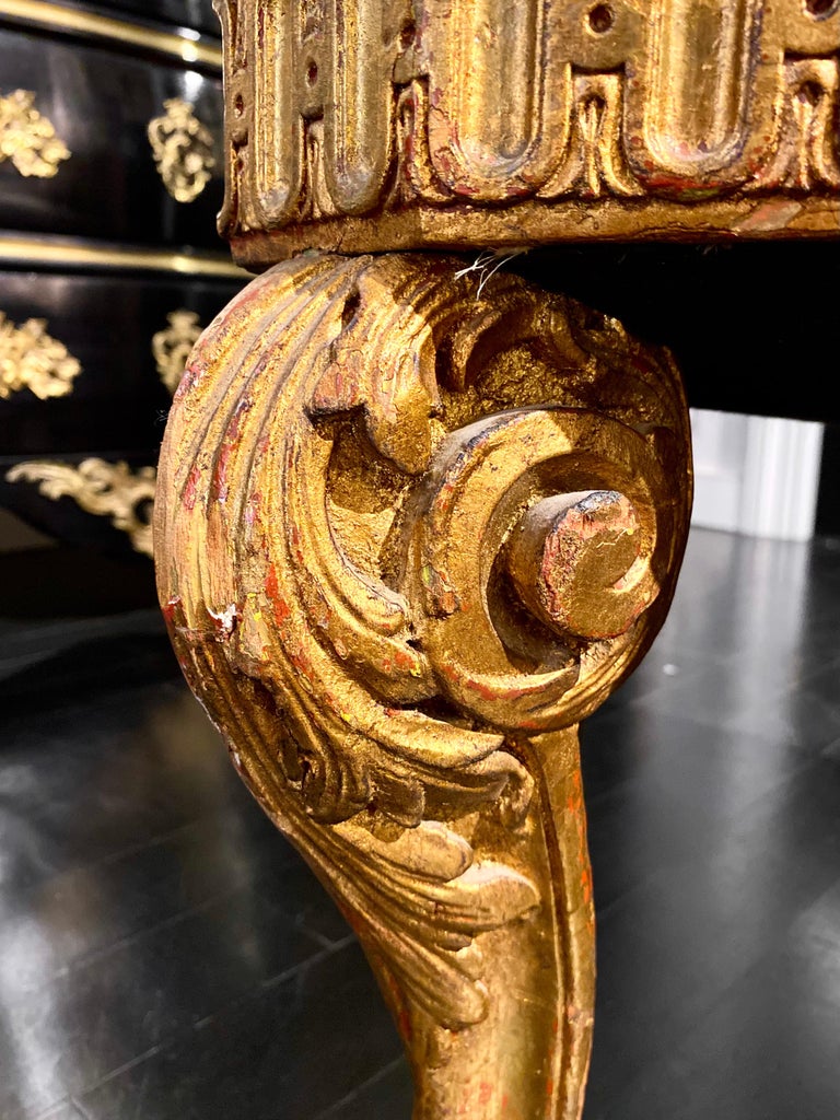 French Louis XVI Style Giltwood Semi-Circular Bench, Jacob-Inspired ...