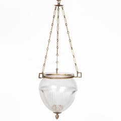 French Louis XVI Style Glass Hanging Lantern