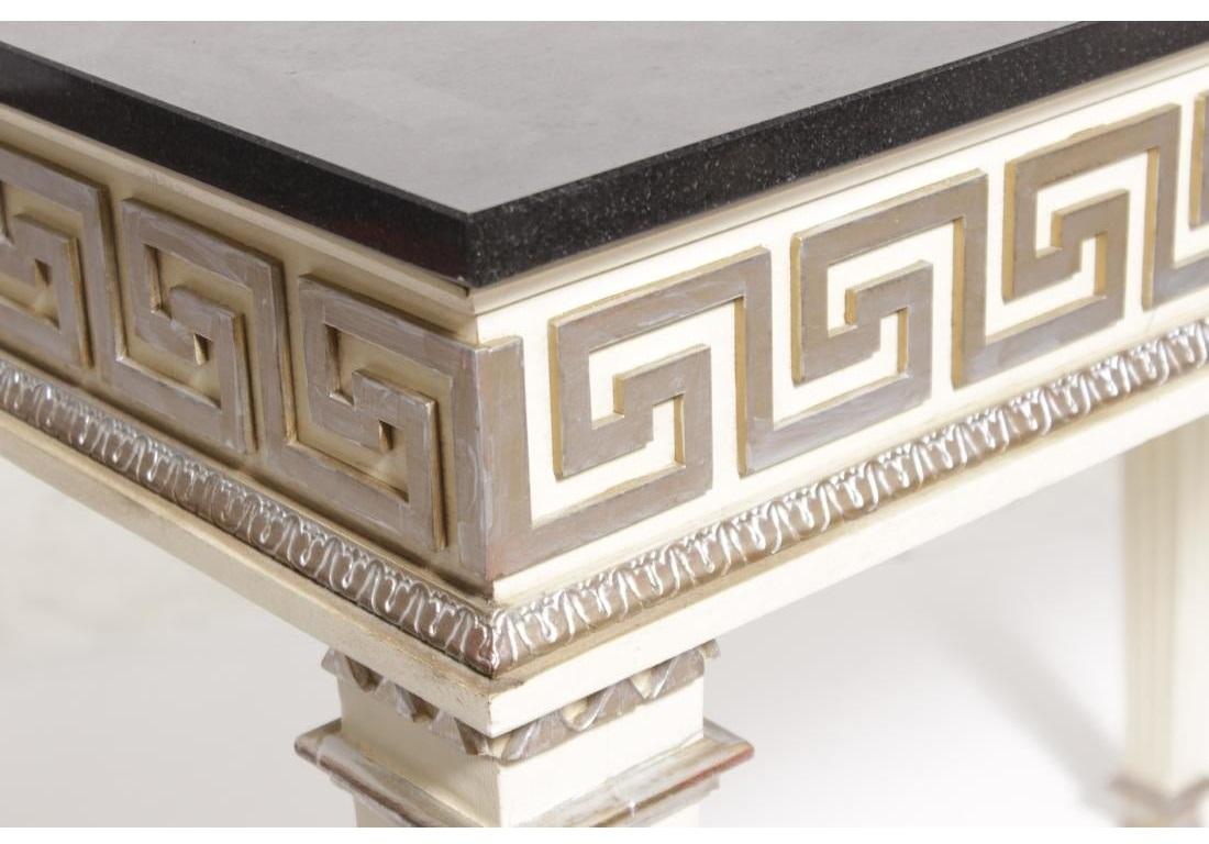 greek key console table