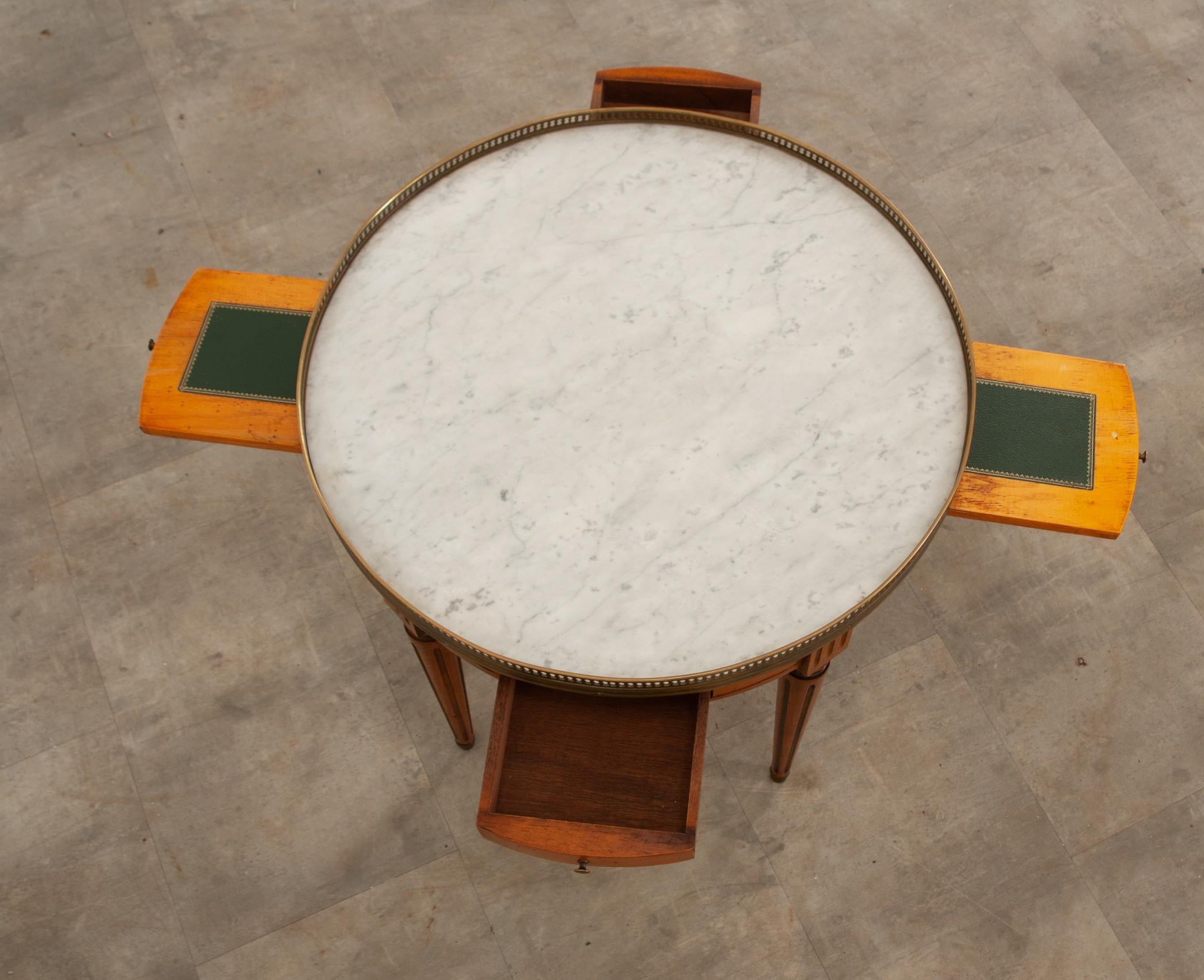 Französisch Louis XVI Stil Guéridon Bouillotte Tisch (20. Jahrhundert) im Angebot