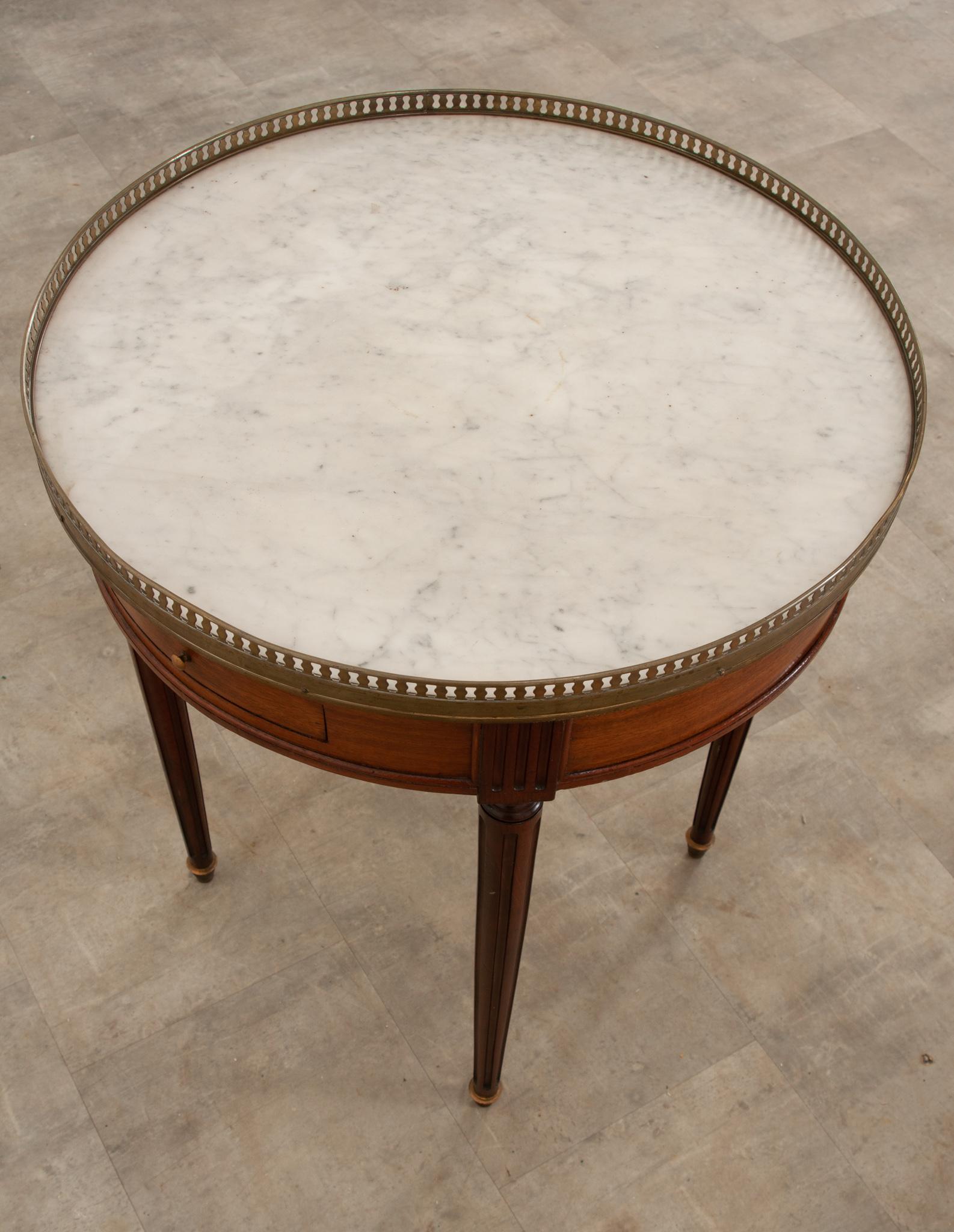 Metal French Louis XVI Style Guéridon Bouillotte Table