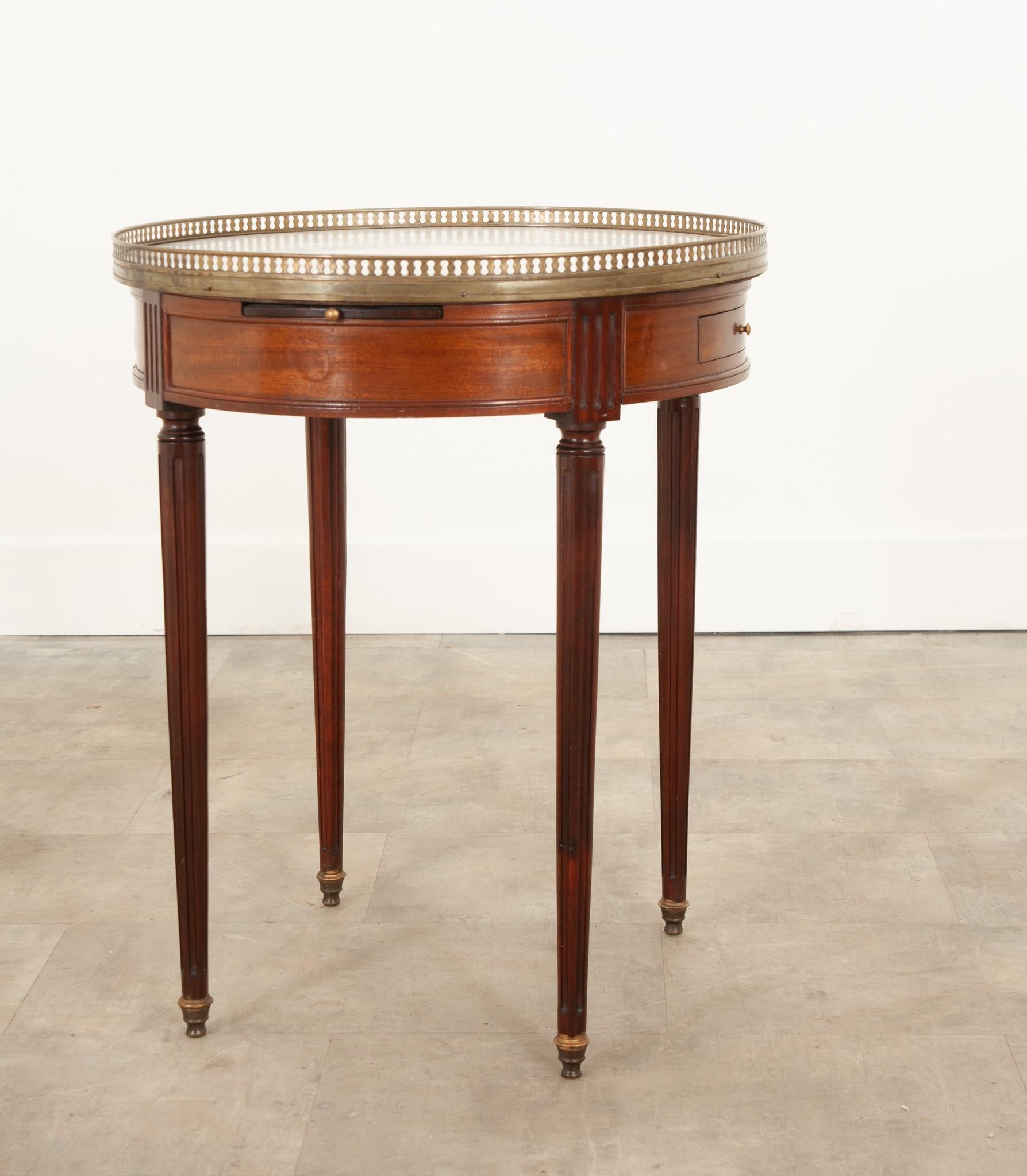 Métal Table Bouillotte Guéridon de style Louis XVI français
